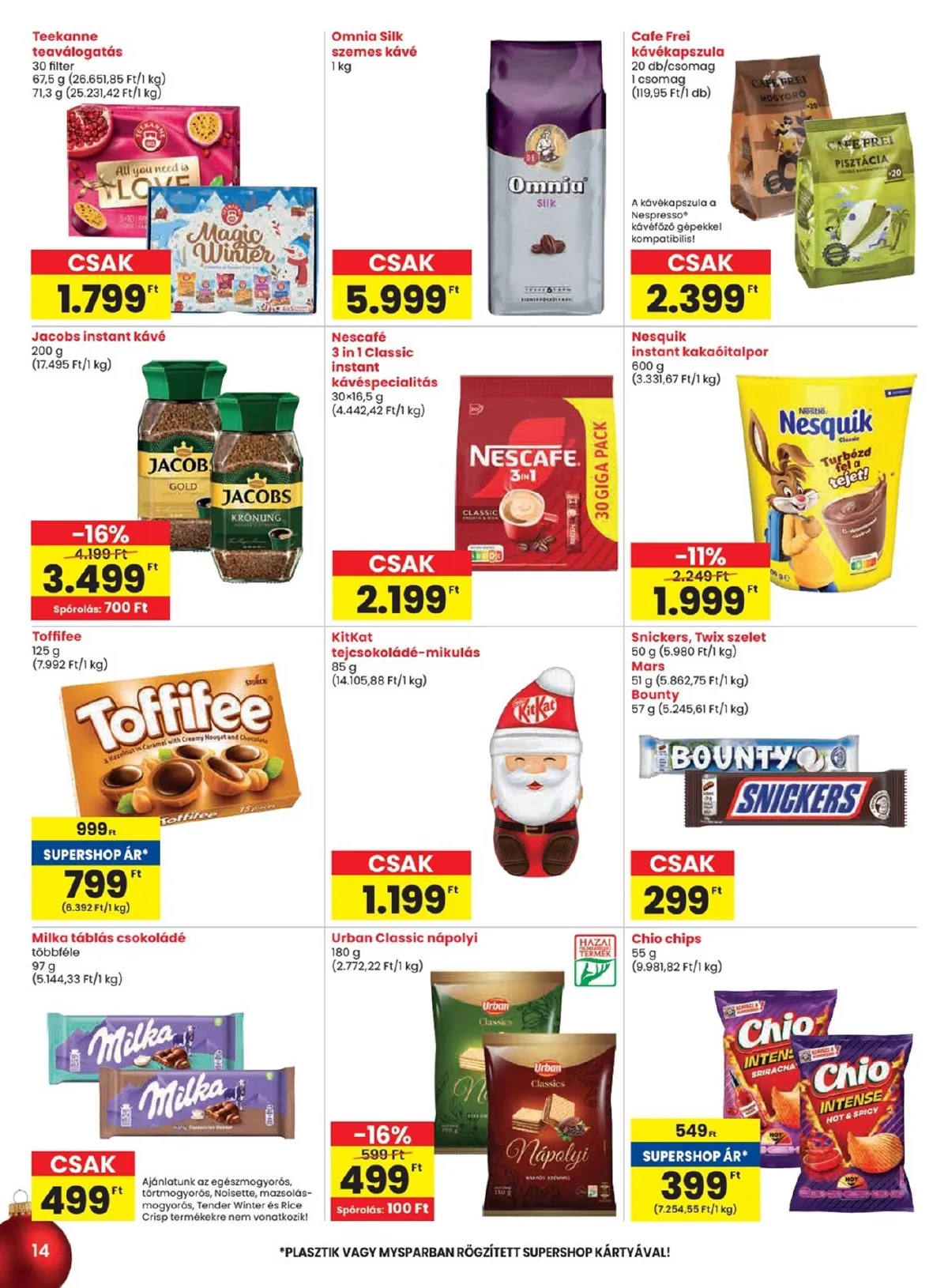 Spar akciós újság 11.27–12.03 – 14. oldal