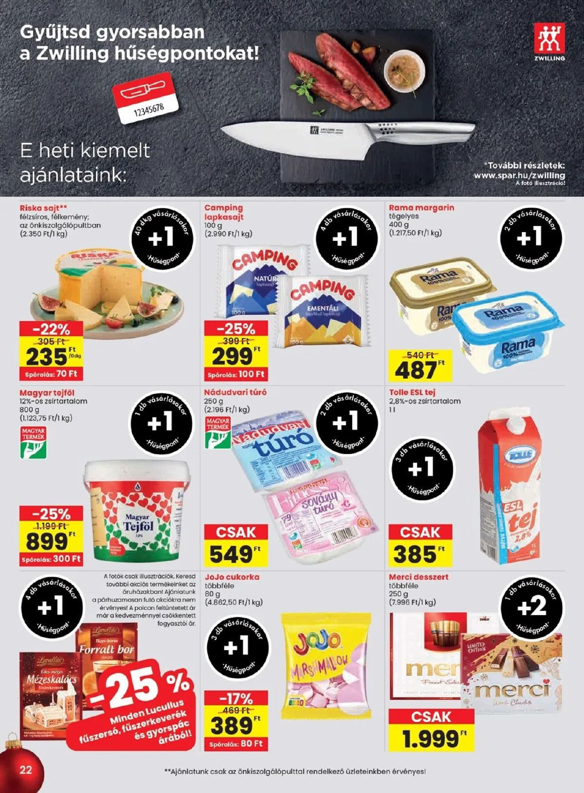 Spar akciós újság 11.27–12.03 – 22. oldal
