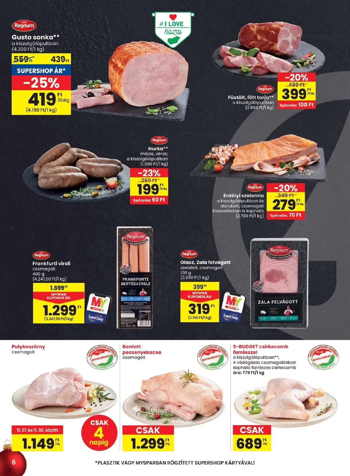 Spar akciós újság 11.27–12.03 – 6. oldal
