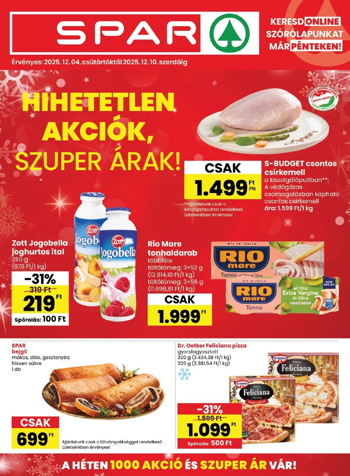 Spar akciós újság 12.04–12.10