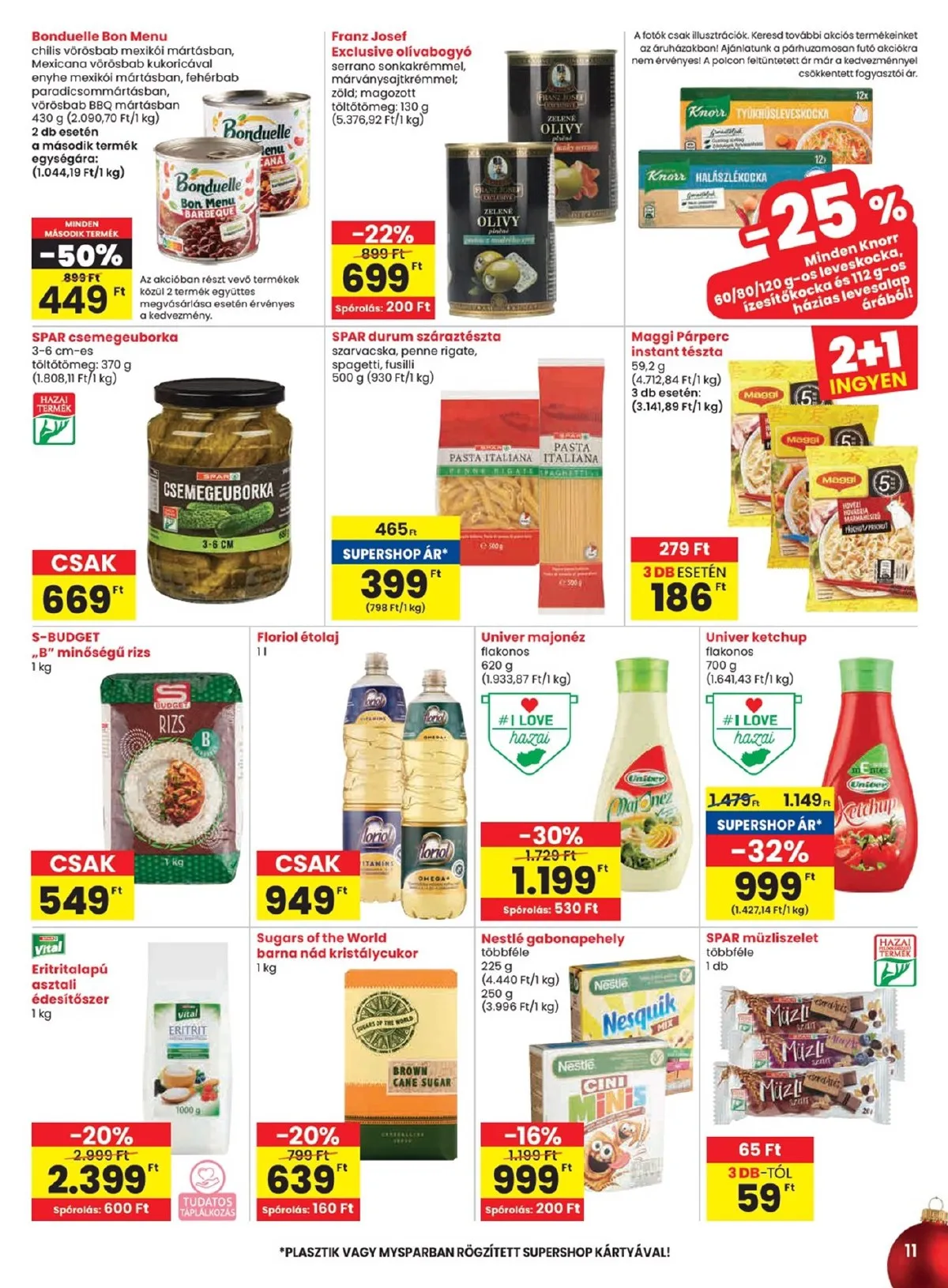 Spar akciós újság 12.04–12.10 – 11. oldal