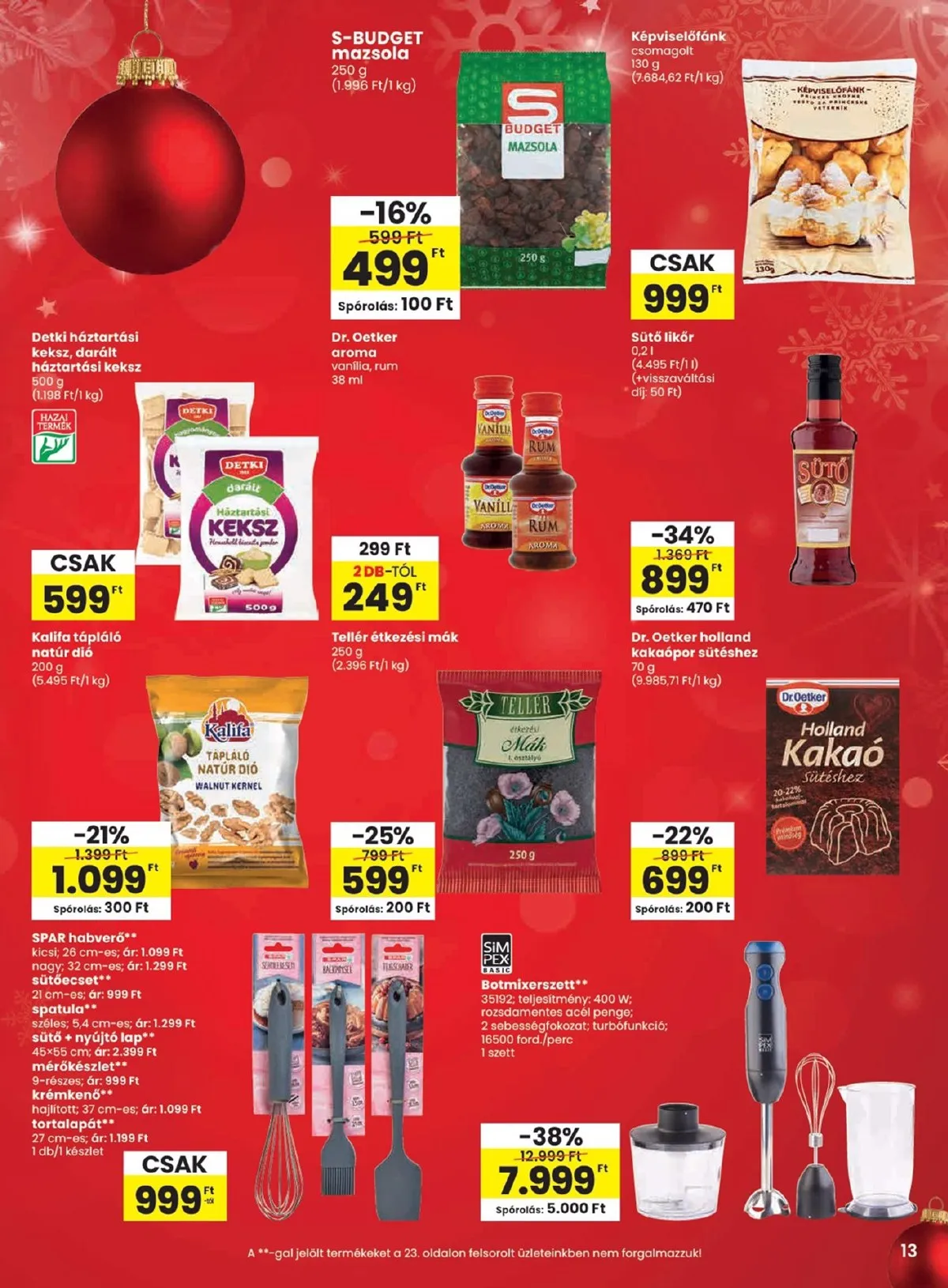 Spar akciós újság 12.04–12.10 – 13. oldal