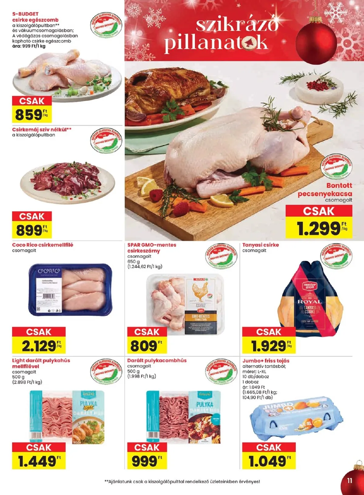 Spar akciós újság 12.11–12.17 – 11. oldal