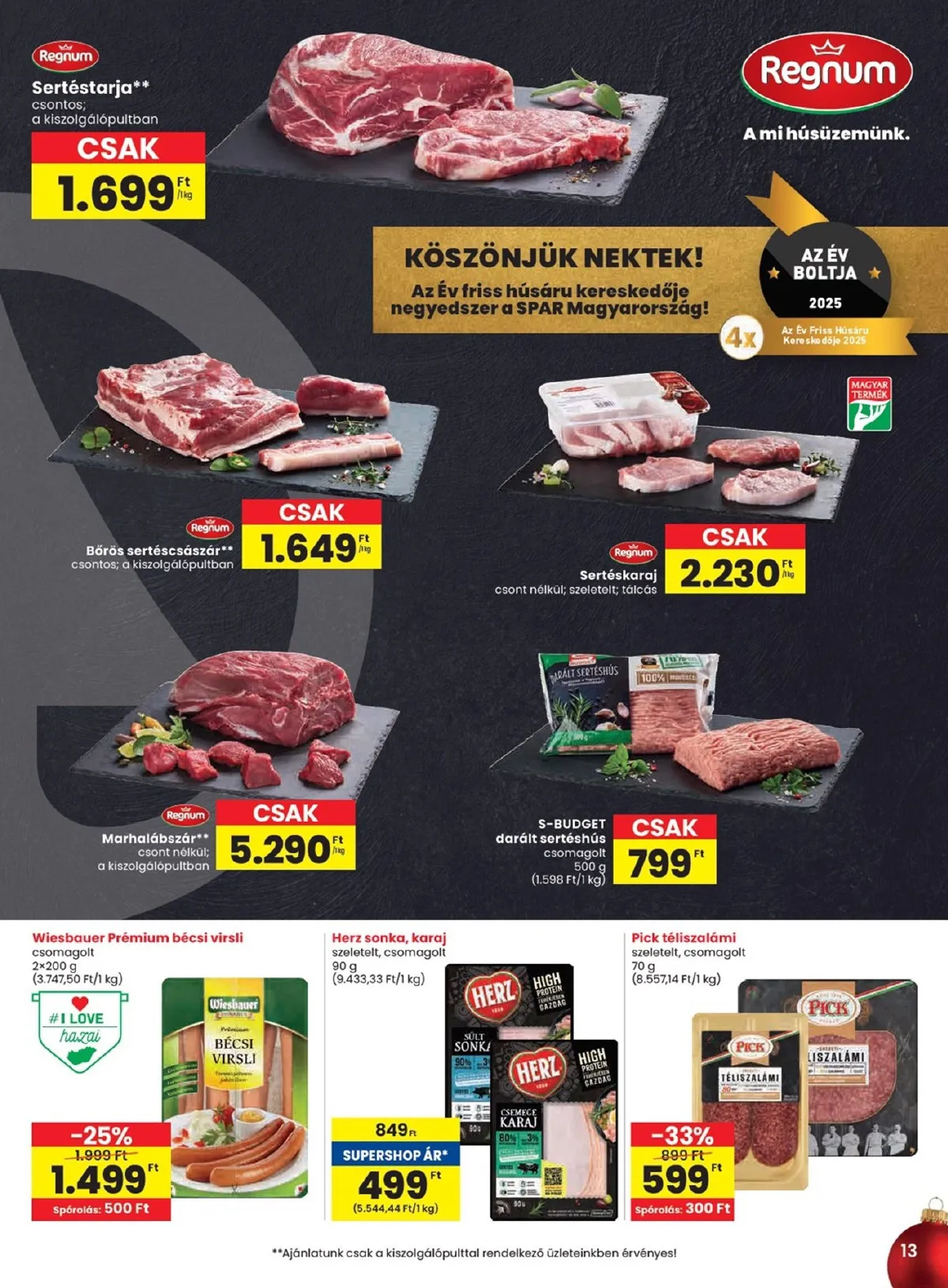 Spar akciós újság 12.11–12.17 – 13. oldal