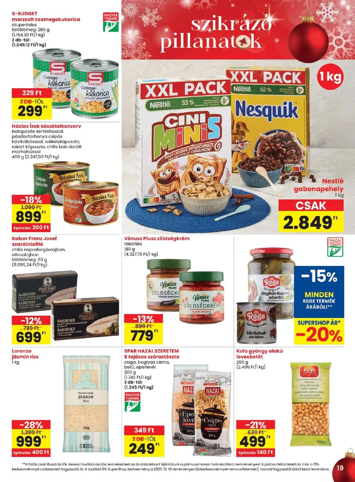 Spar akciós újság 12.11–12.17 – 19. oldal