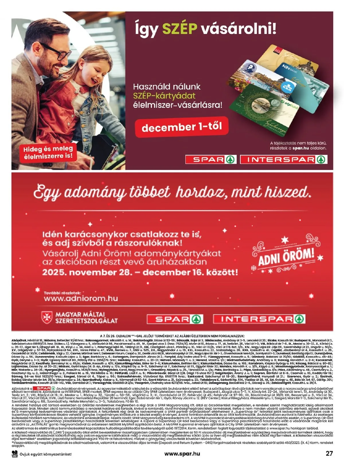 Spar akciós újság 12.11–12.17 – 27. oldal