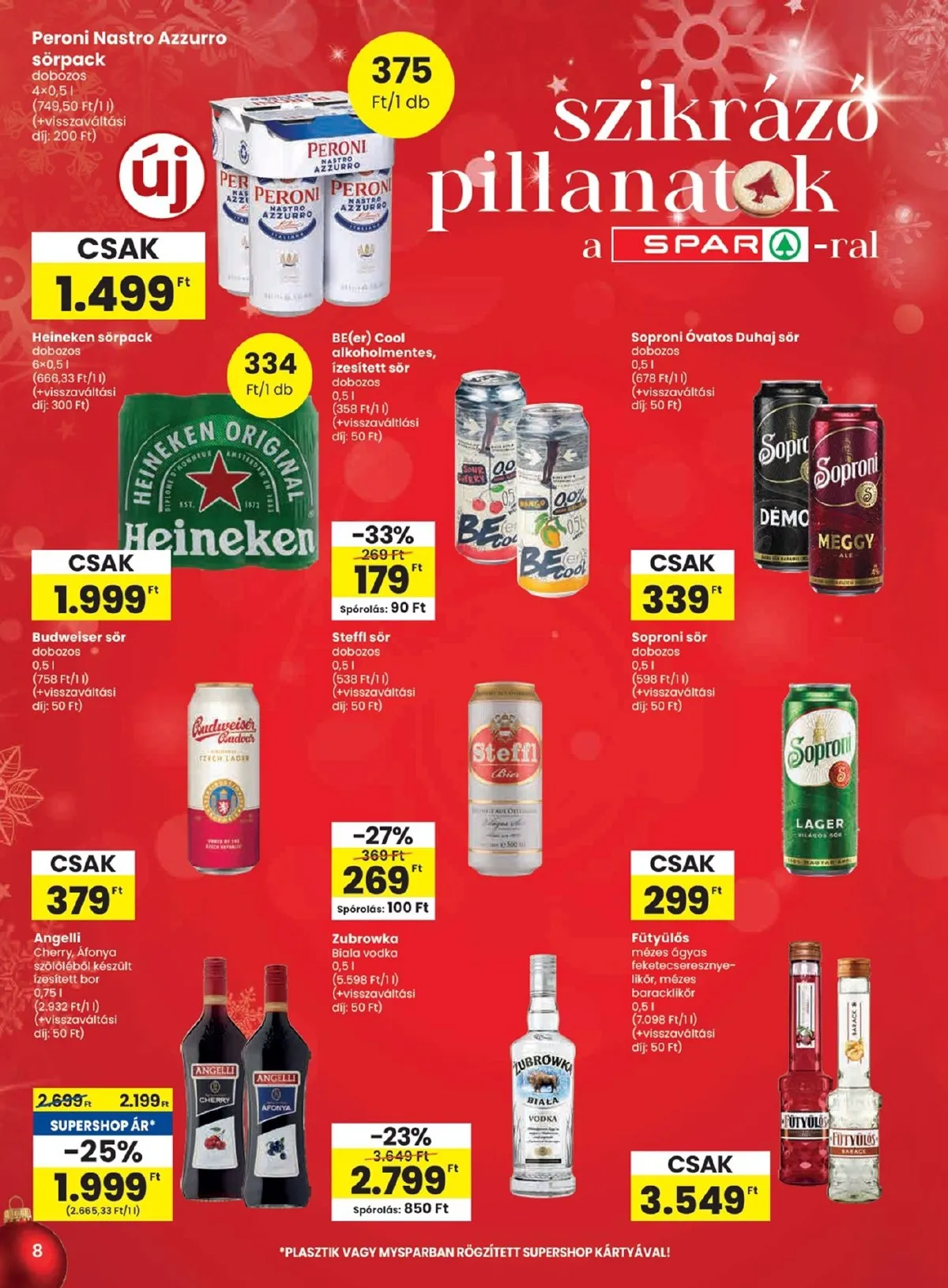Spar akciós újság 12.11–12.17 – 8. oldal