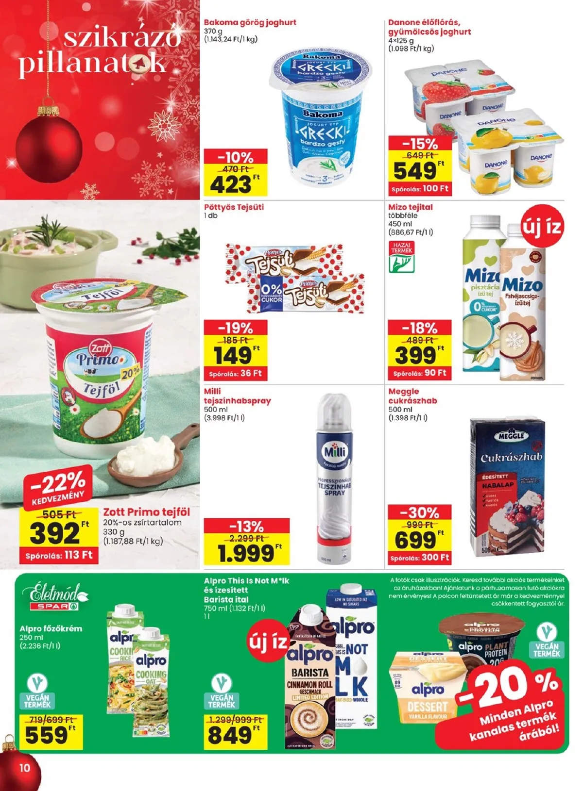 Spar akciós újság 12.18–12.27 – 10. oldal