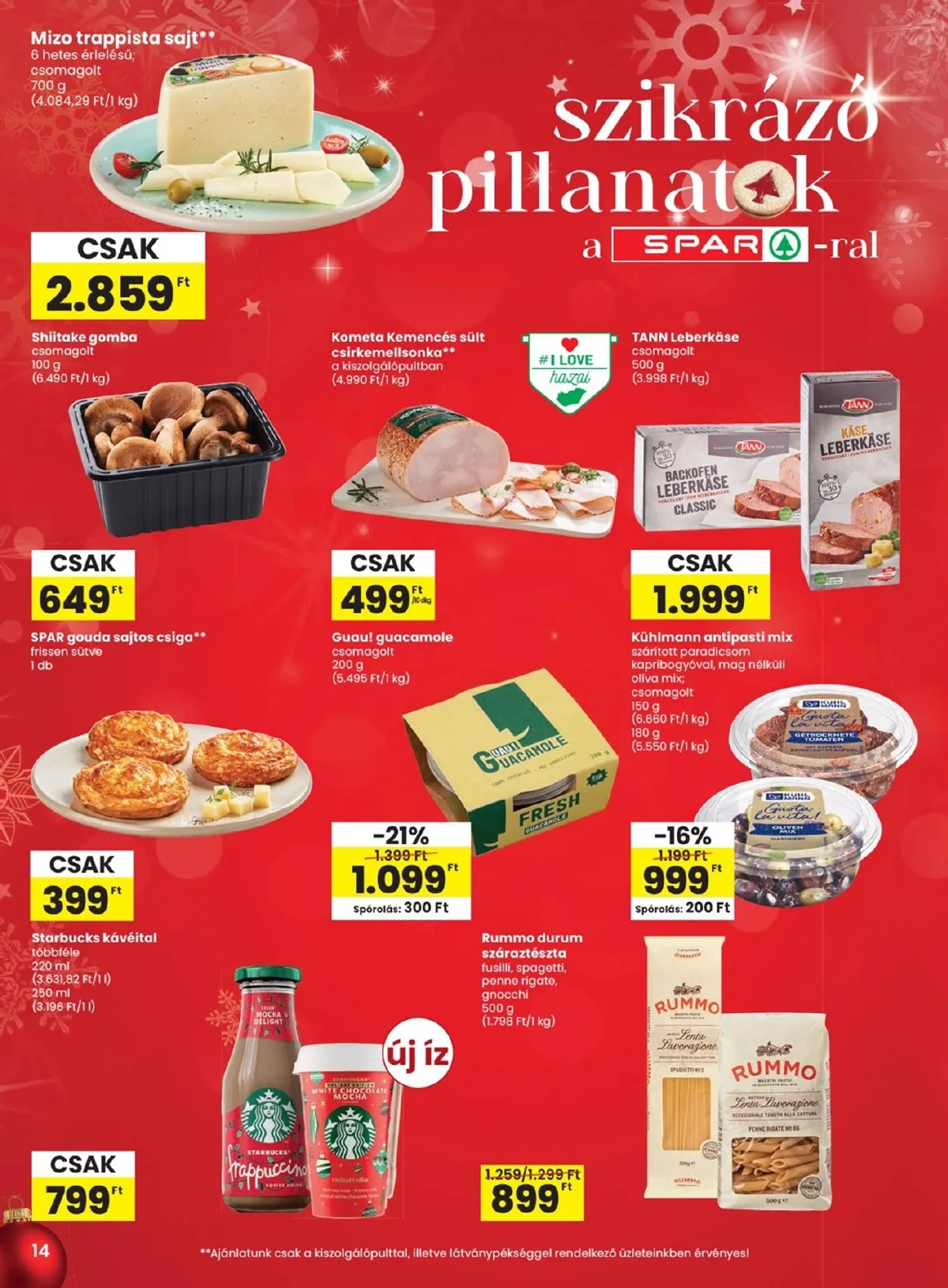 Spar akciós újság 12.18–12.27 – 14. oldal