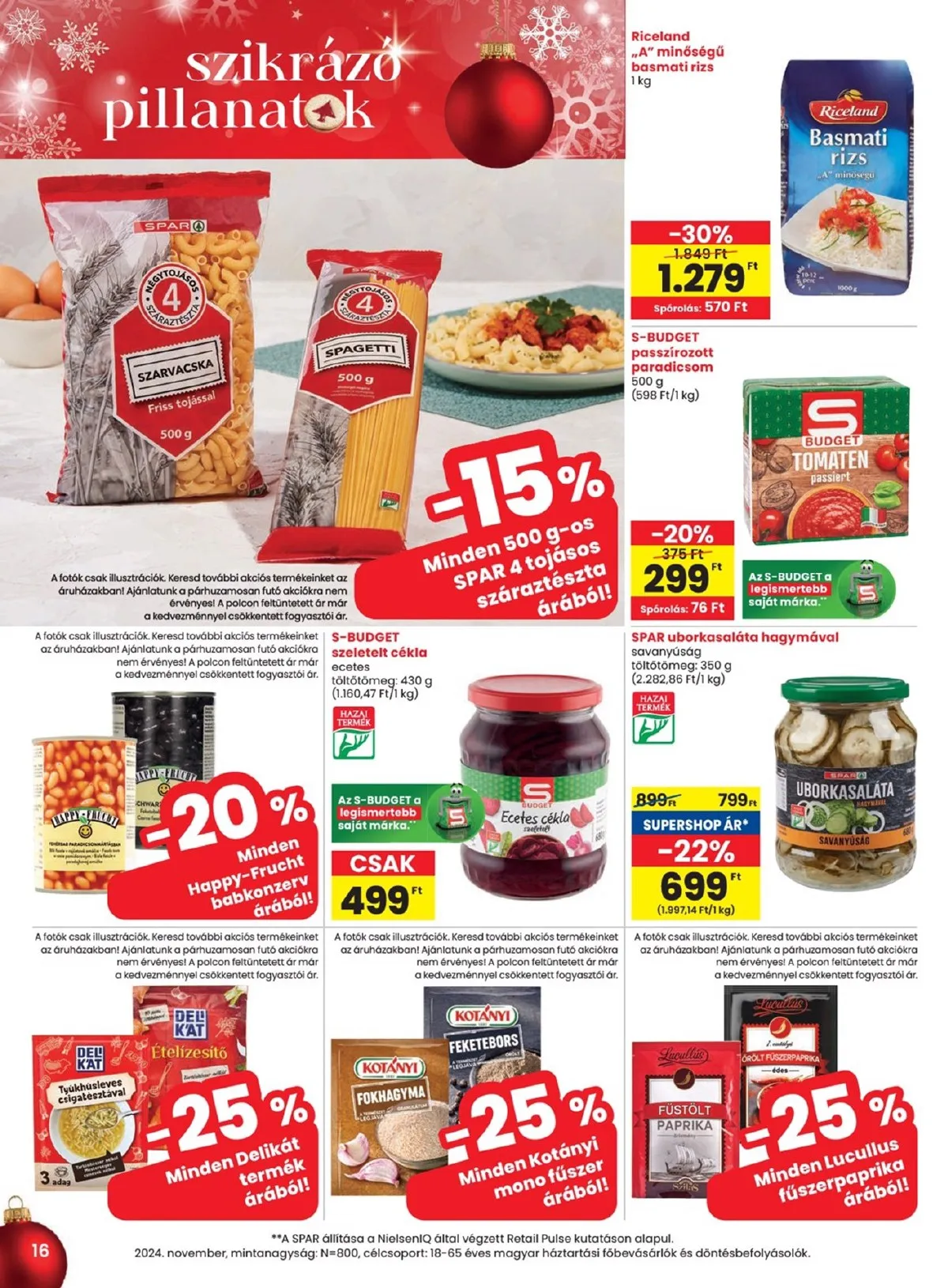 Spar akciós újság 12.18–12.27 – 16. oldal