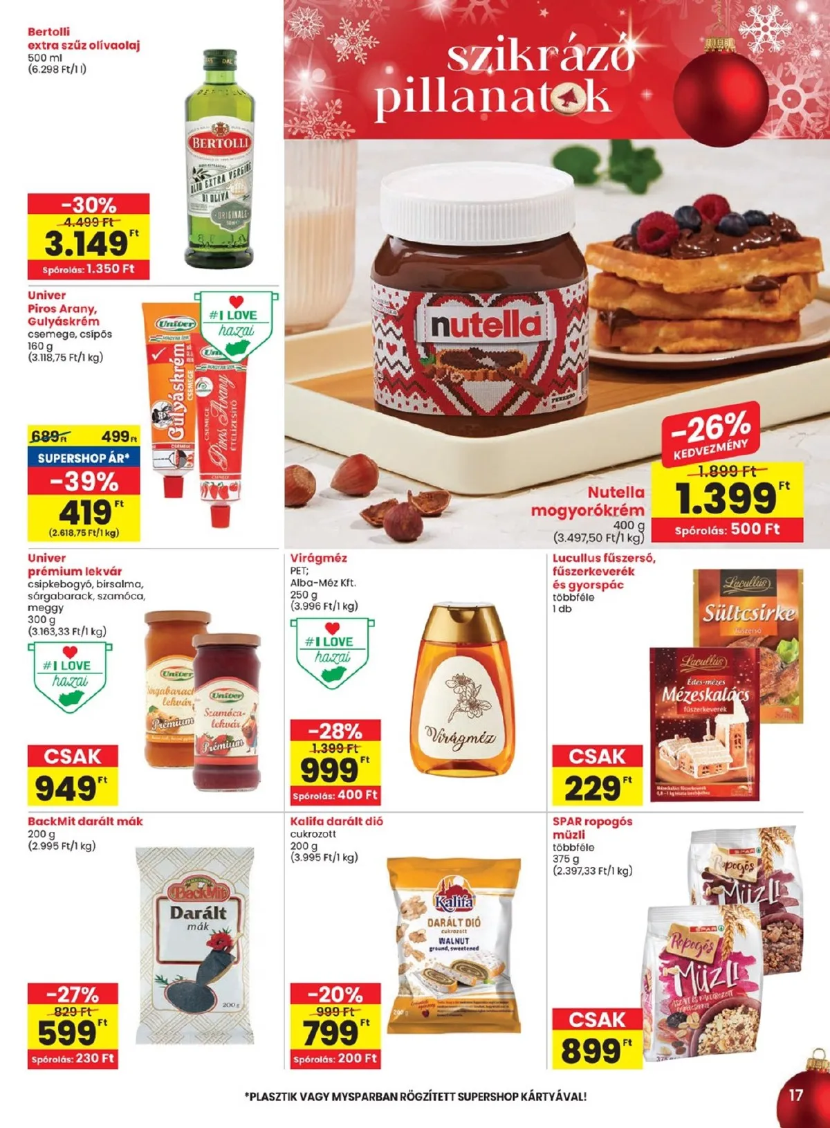 Spar akciós újság 12.18–12.27 – 17. oldal