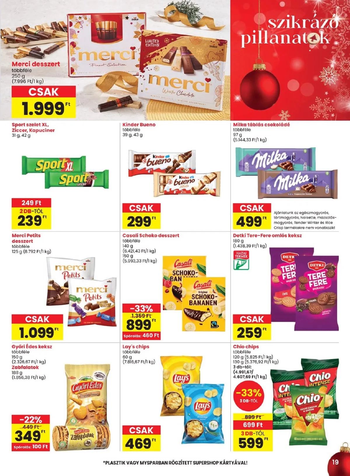 Spar akciós újság 12.18–12.27 – 19. oldal