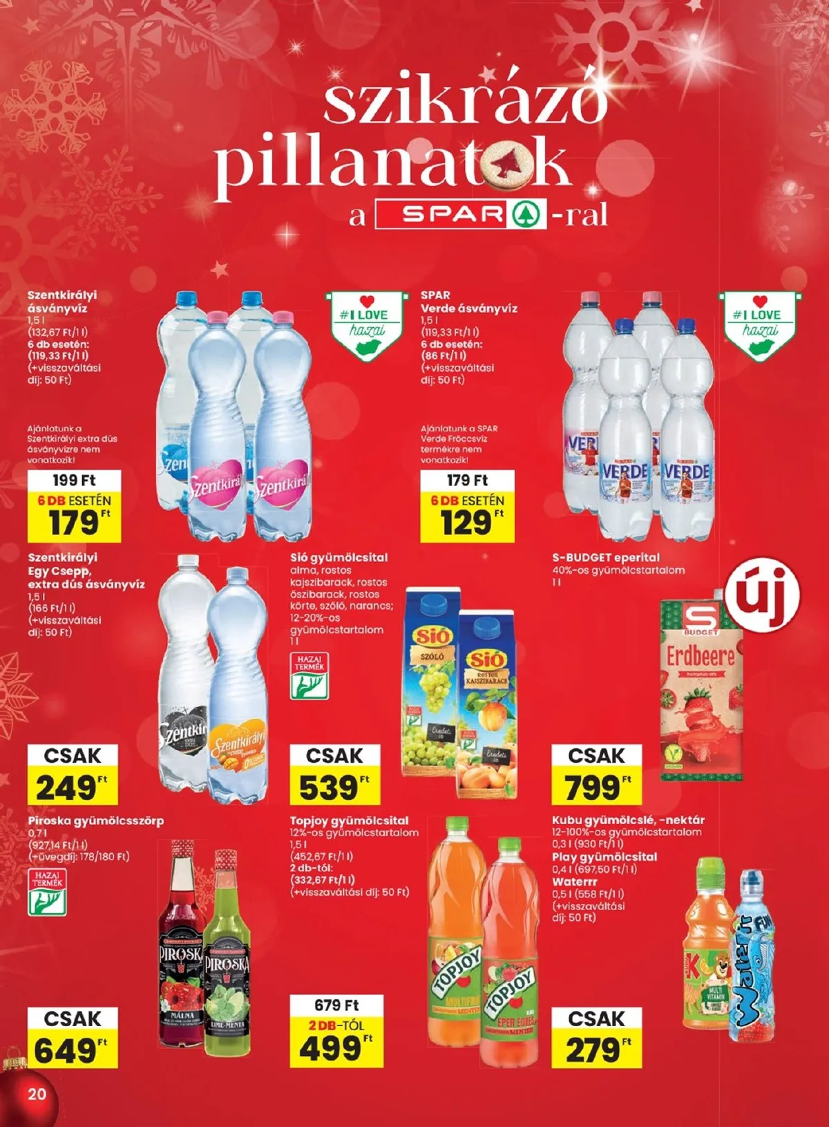 Spar akciós újság 12.18–12.27 – 20. oldal