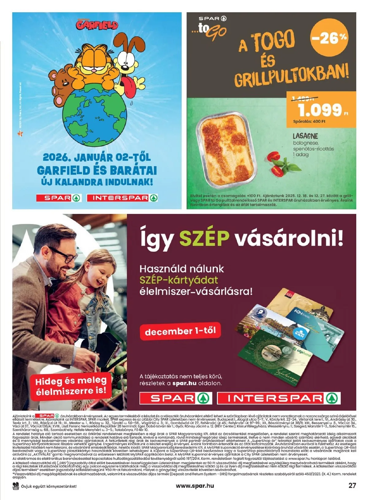 Spar akciós újság 12.18–12.27 – 27. oldal