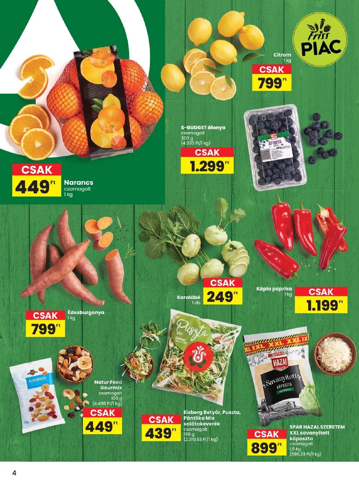 Spar akciós újság 12.18–12.27 – 4. oldal