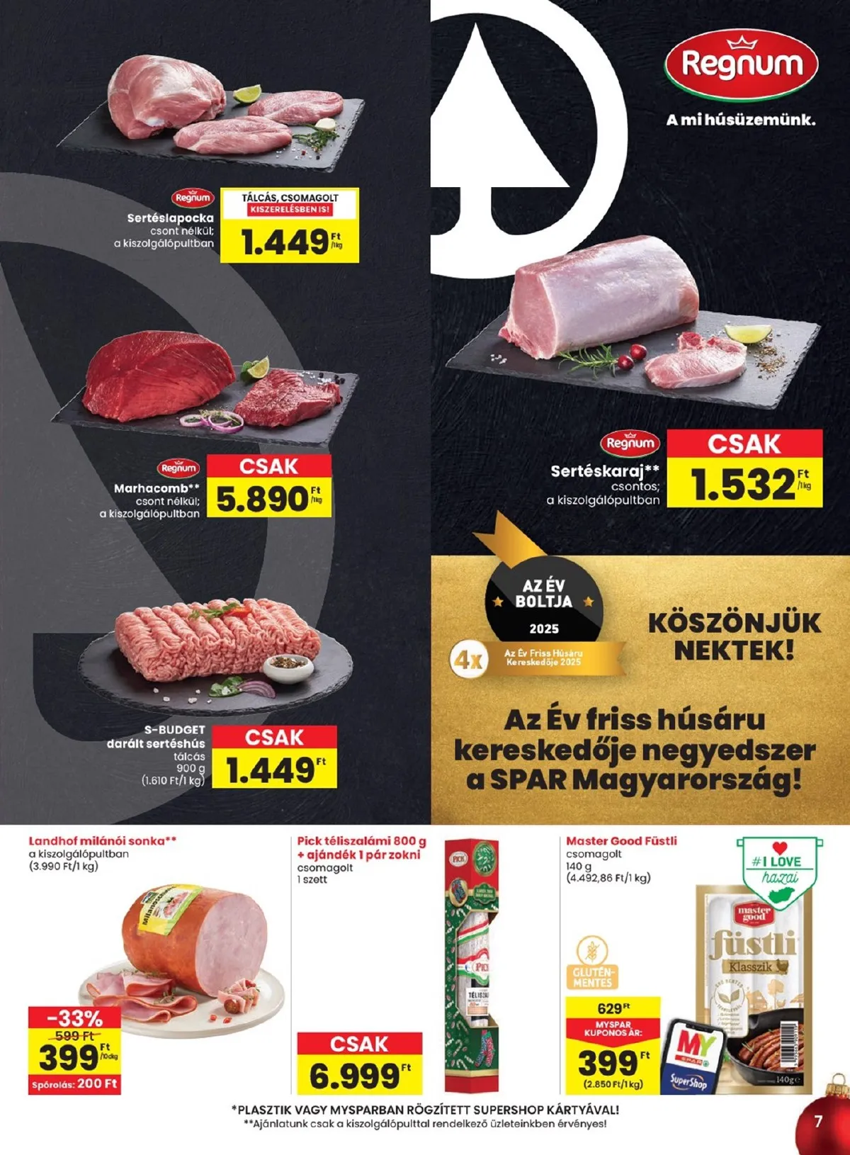 Spar akciós újság 12.18–12.27 – 7. oldal