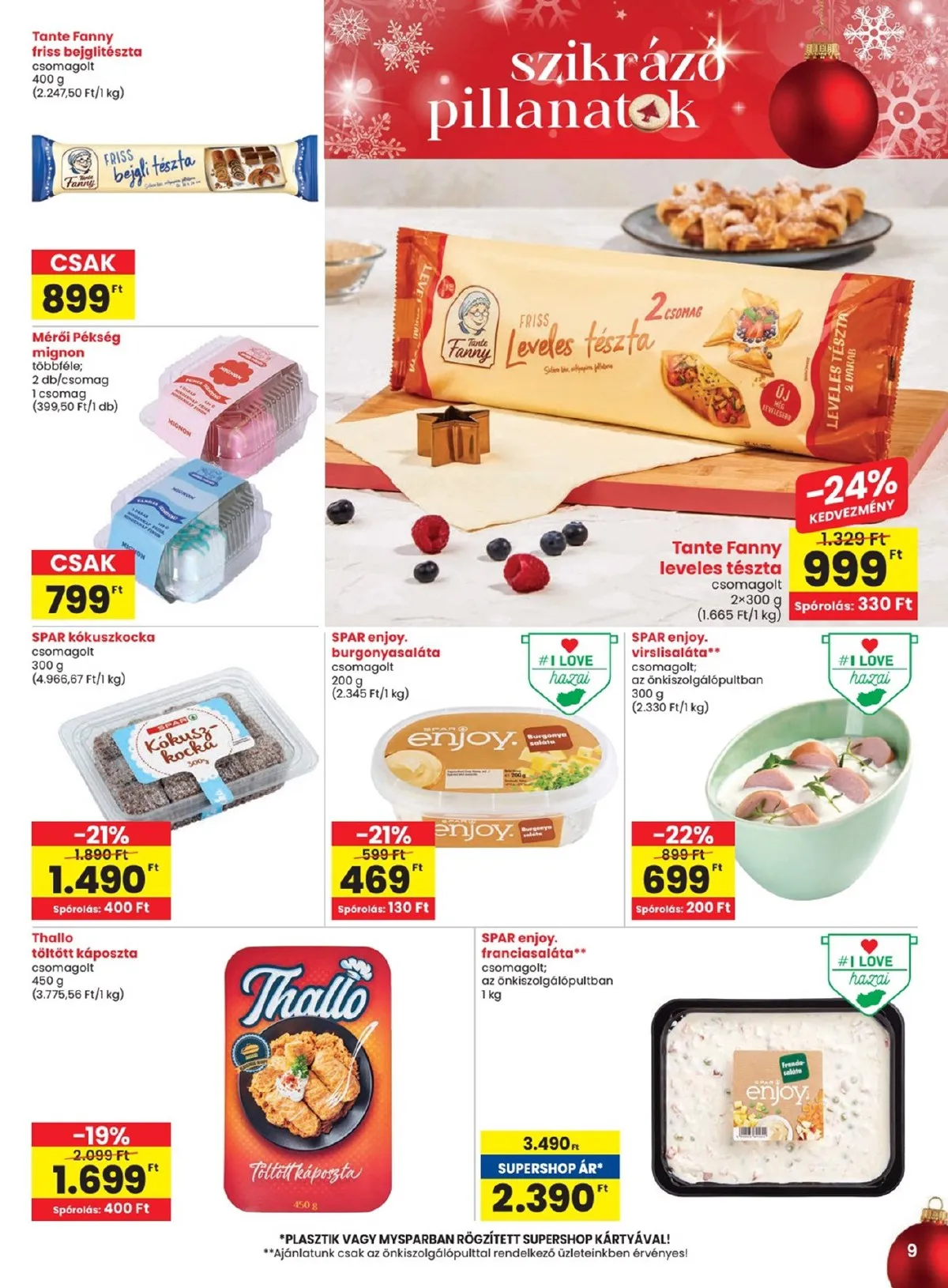Spar akciós újság 12.18–12.27 – 9. oldal