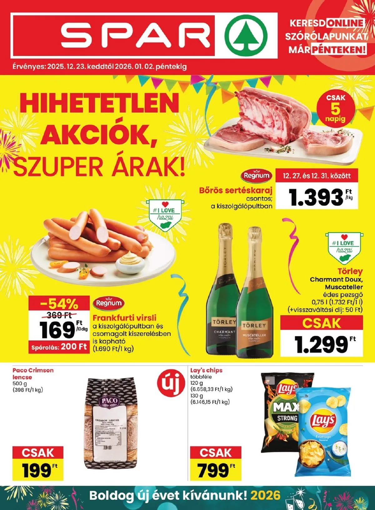 Spar akciós újság 12.23–01.02