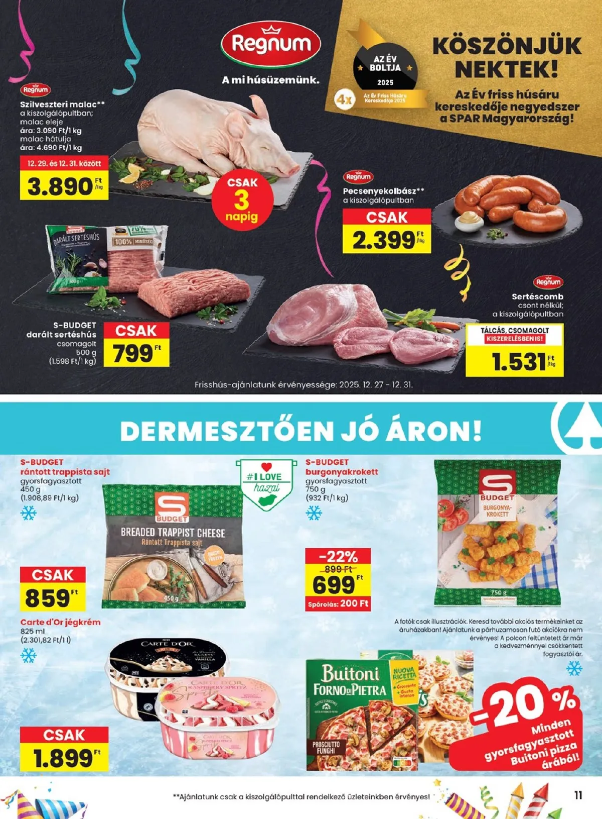 Spar akciós újság 12.23–01.02 – 11. oldal