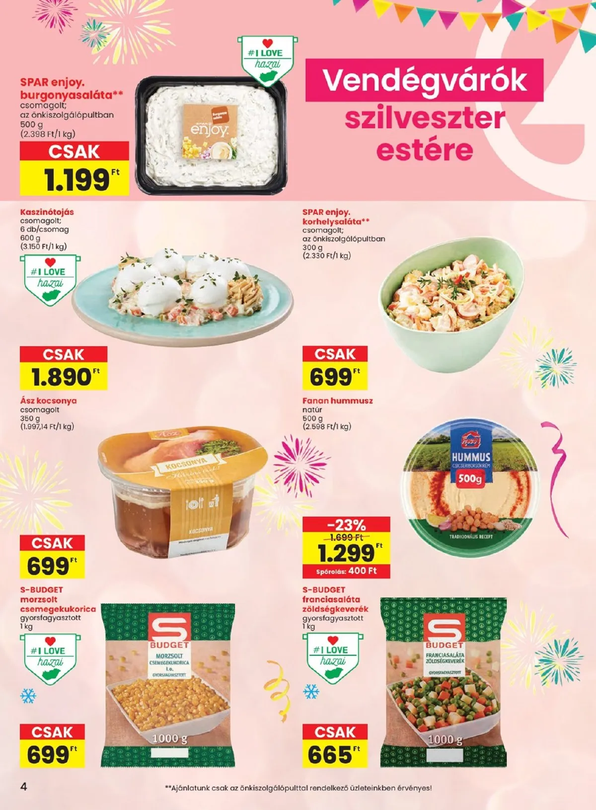 Spar akciós újság 12.23–01.02 – 4. oldal