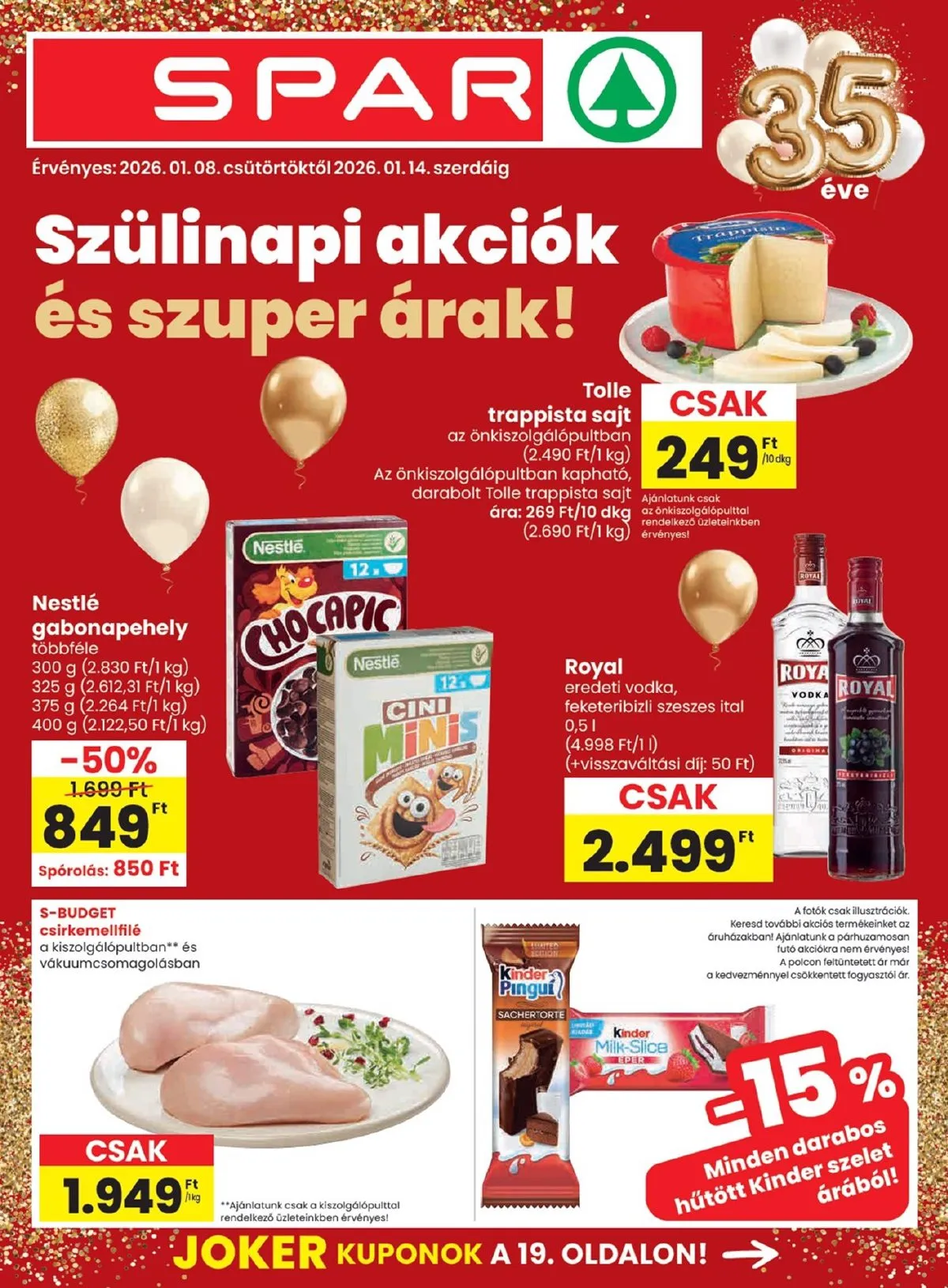 Spar akciós újság 01.08–01.14