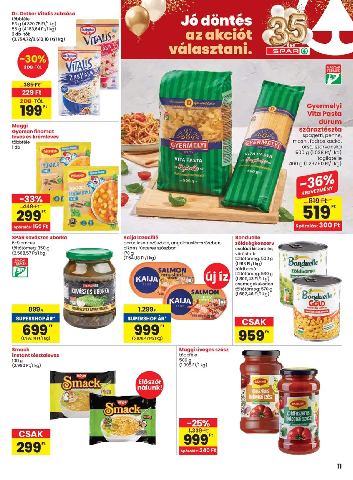 Spar akciós újság 01.08–01.14 – 11. oldal