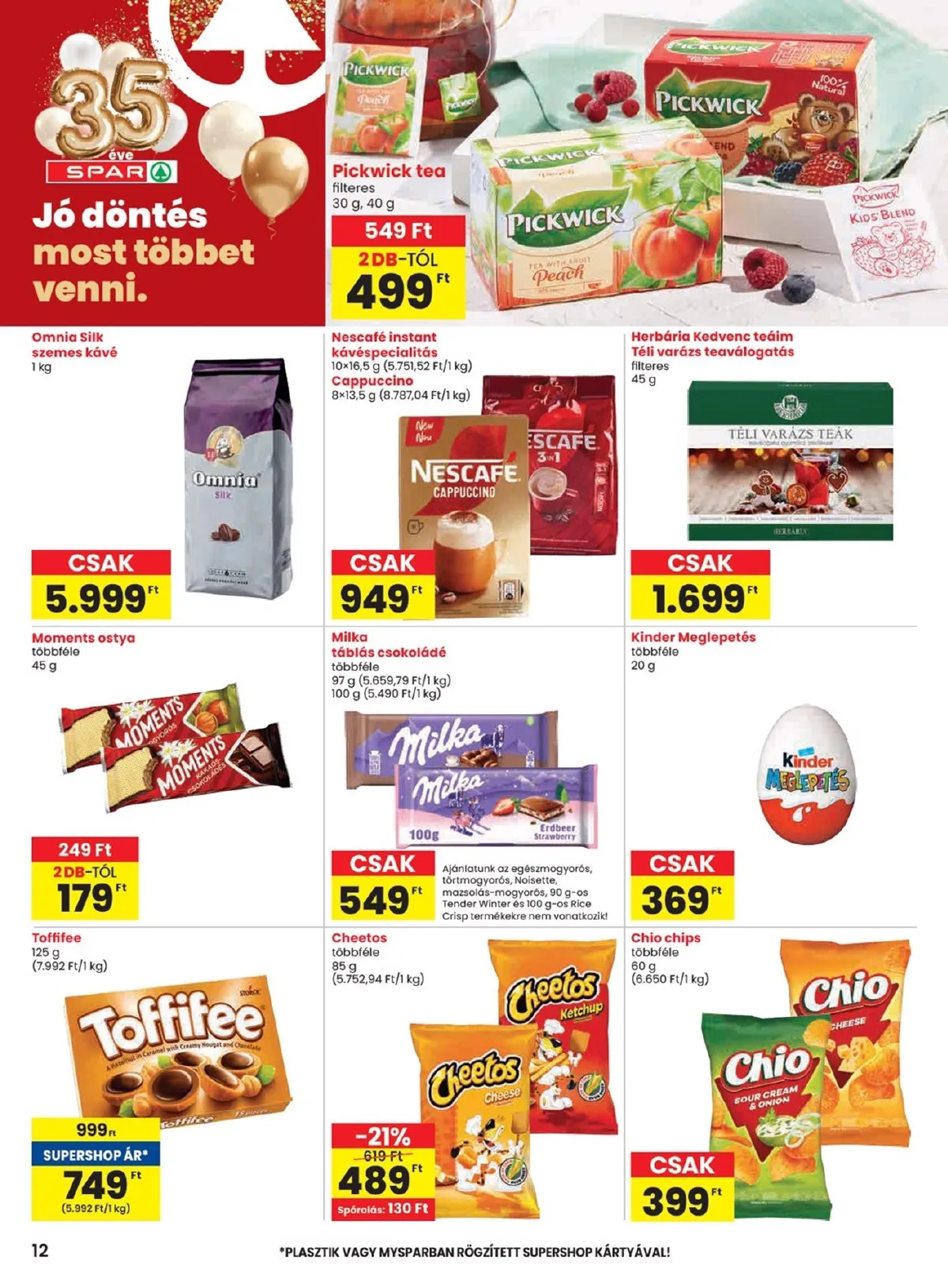 Spar akciós újság 01.08–01.14 – 12. oldal