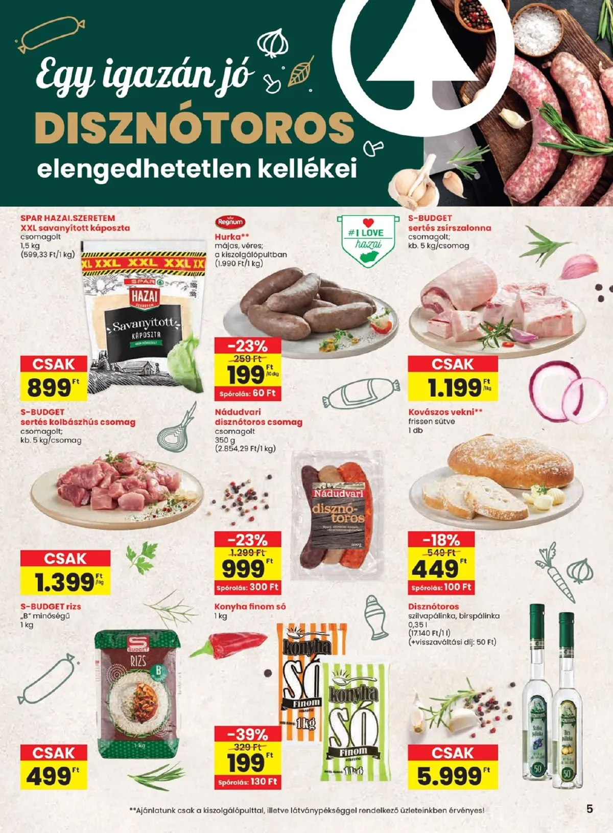 Spar akciós újság 01.08–01.14 – 5. oldal