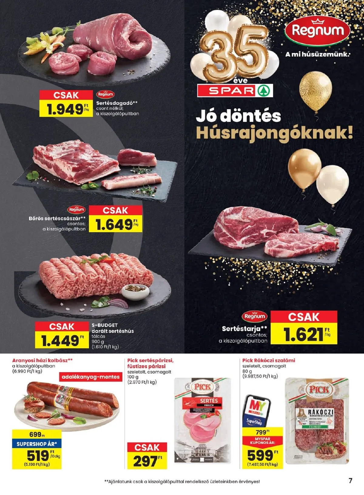 Spar akciós újság 01.08–01.14 – 7. oldal