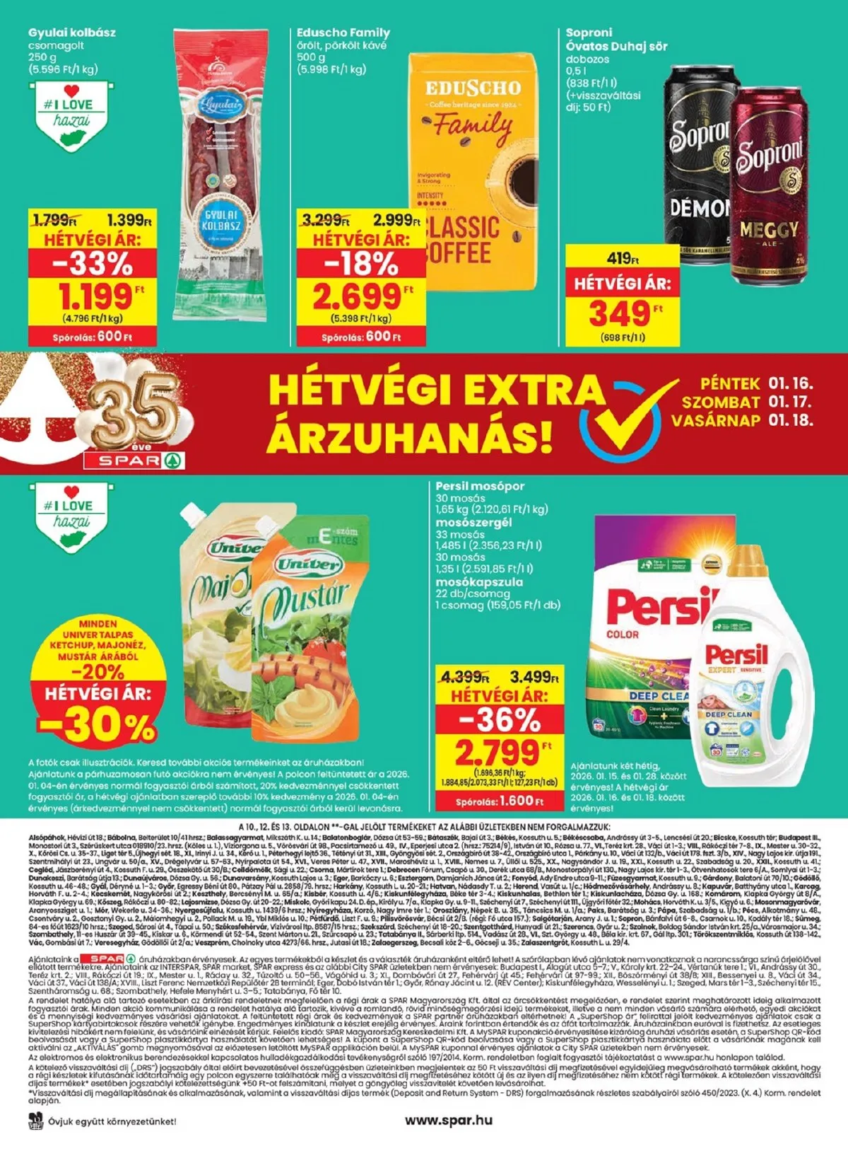 Spar akciós újság 01.15–01.21 – 20. oldal