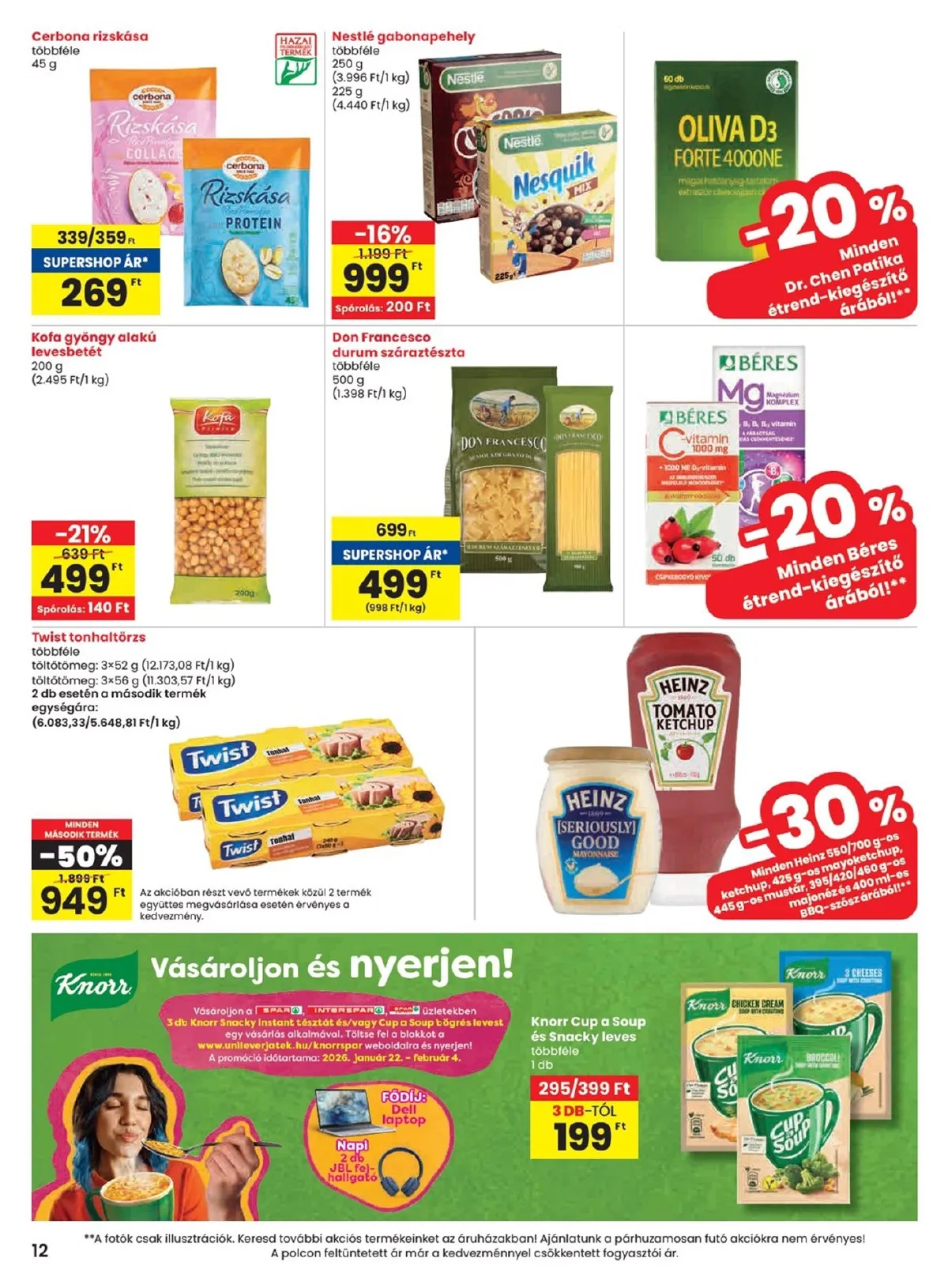 Spar akciós újság 01.22–01.28 – 12. oldal