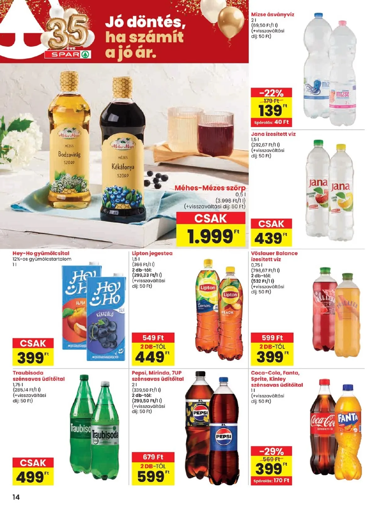 Spar akciós újság 01.22–01.28 – 14. oldal