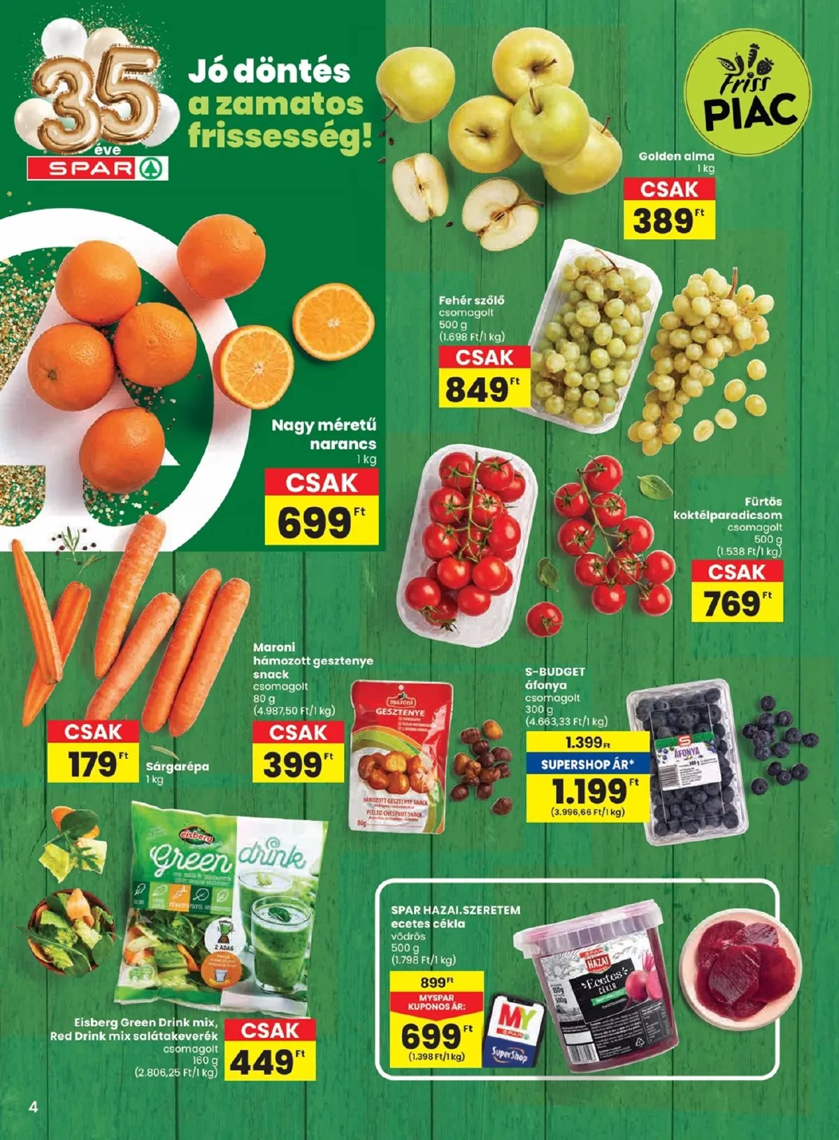 Spar akciós újság 01.22–01.28 – 4. oldal