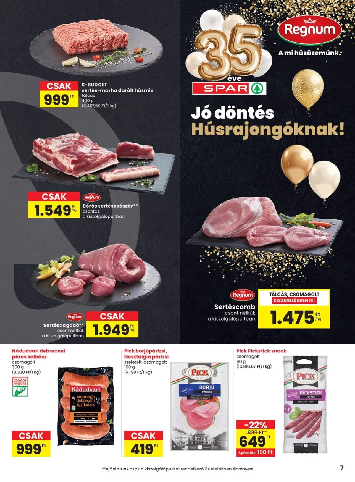 Spar akciós újság 01.22–01.28 – 7. oldal