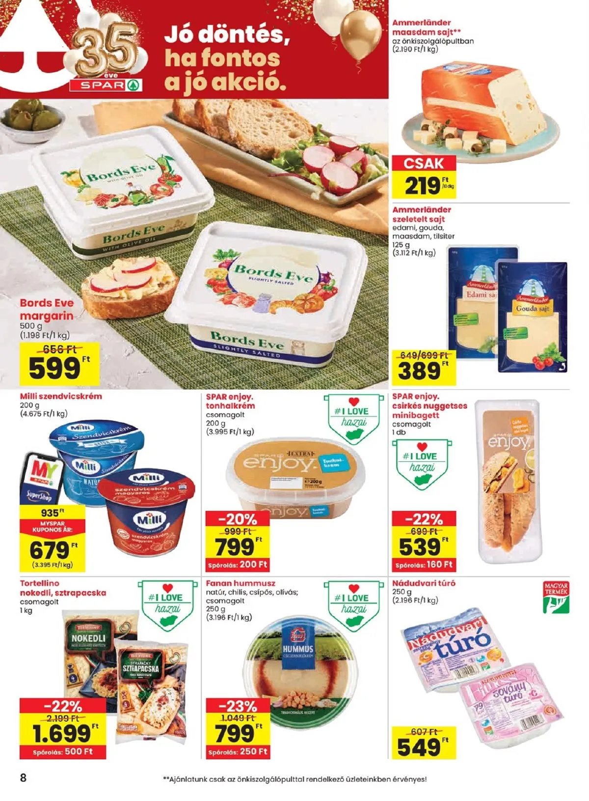 Spar akciós újság 01.22–01.28 – 8. oldal