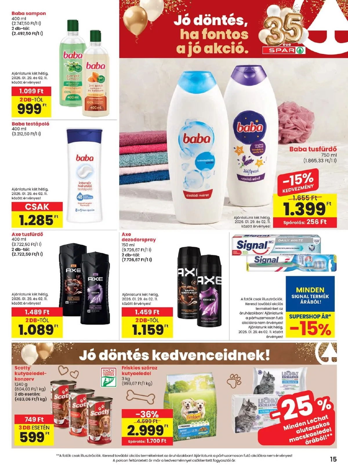 Spar akciós újság 01.29–02.04 – 15. oldal