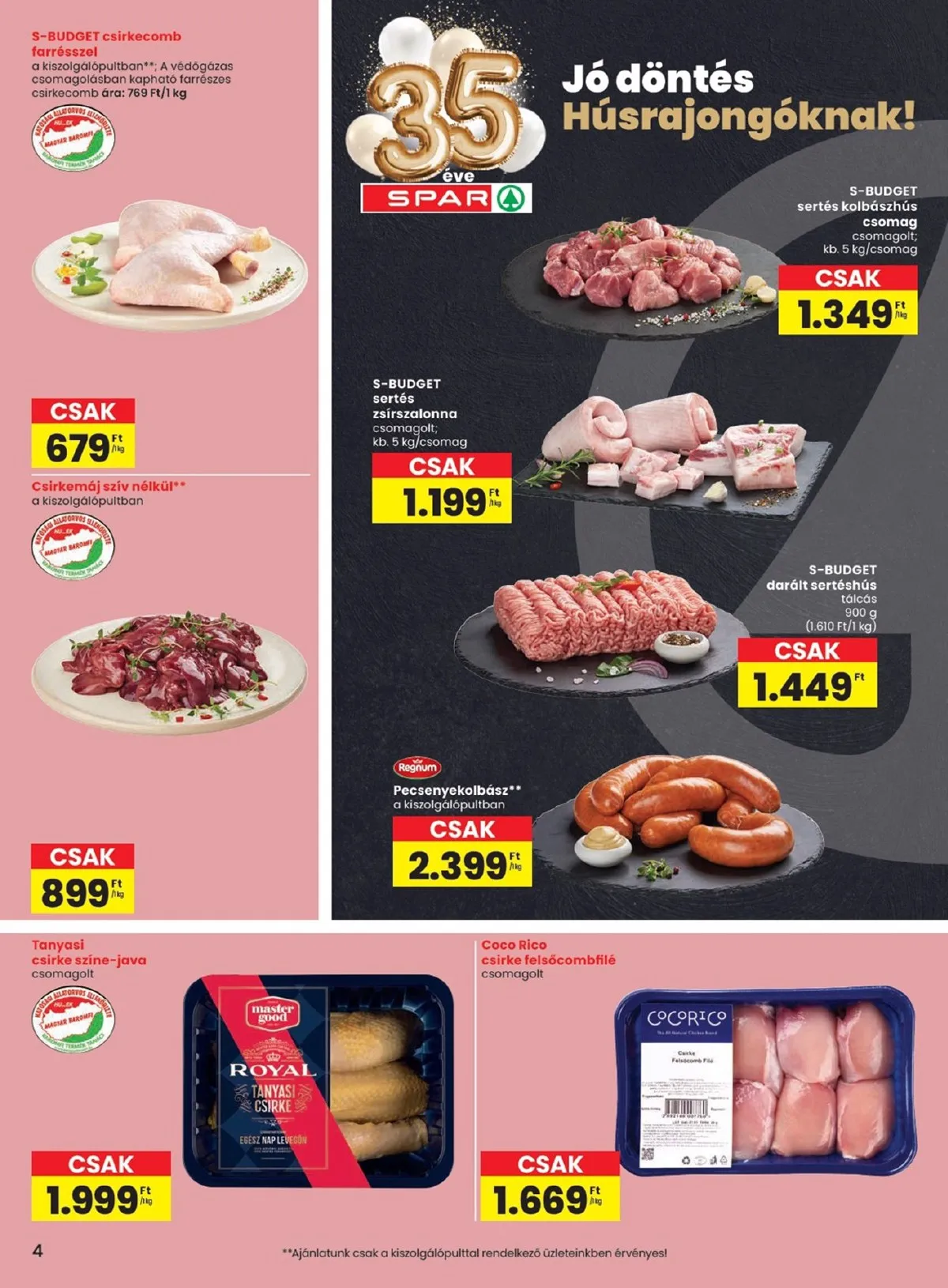 Spar akciós újság 01.29–02.04 – 4. oldal