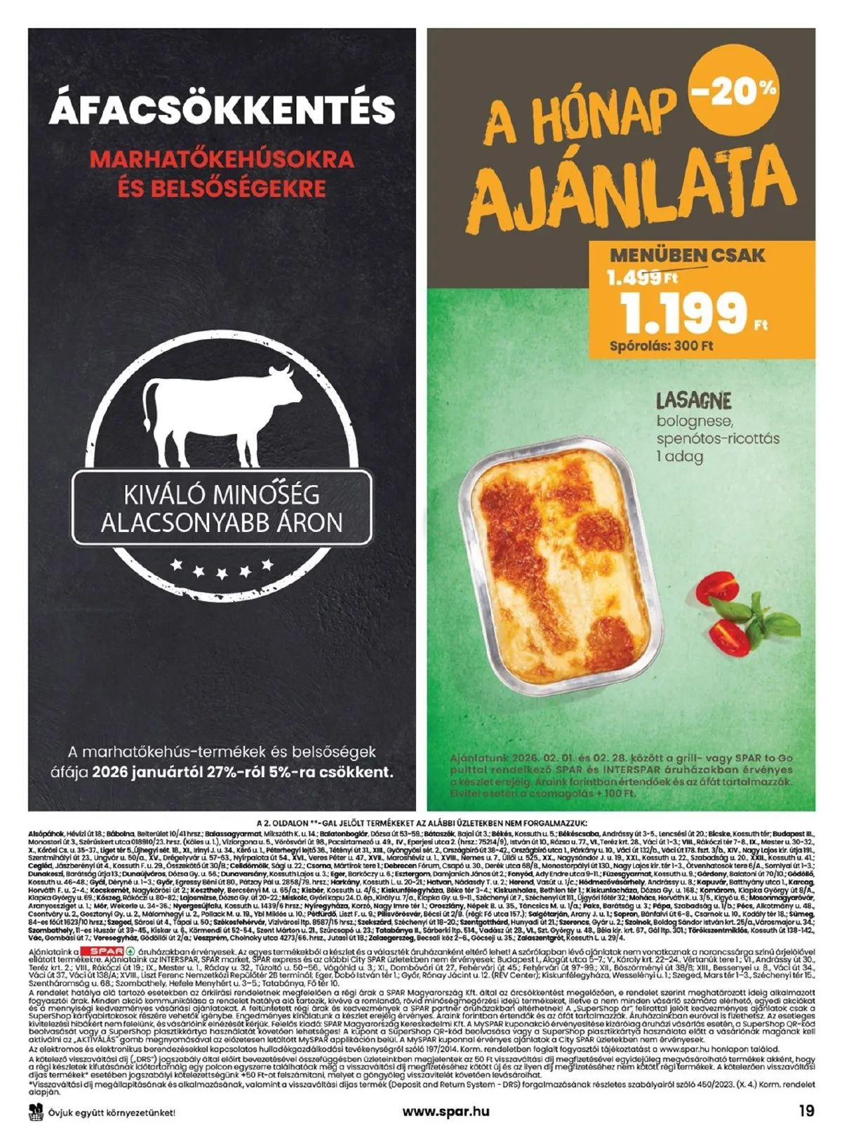 Spar akciós újság 02.05–02.11 – 19. oldal