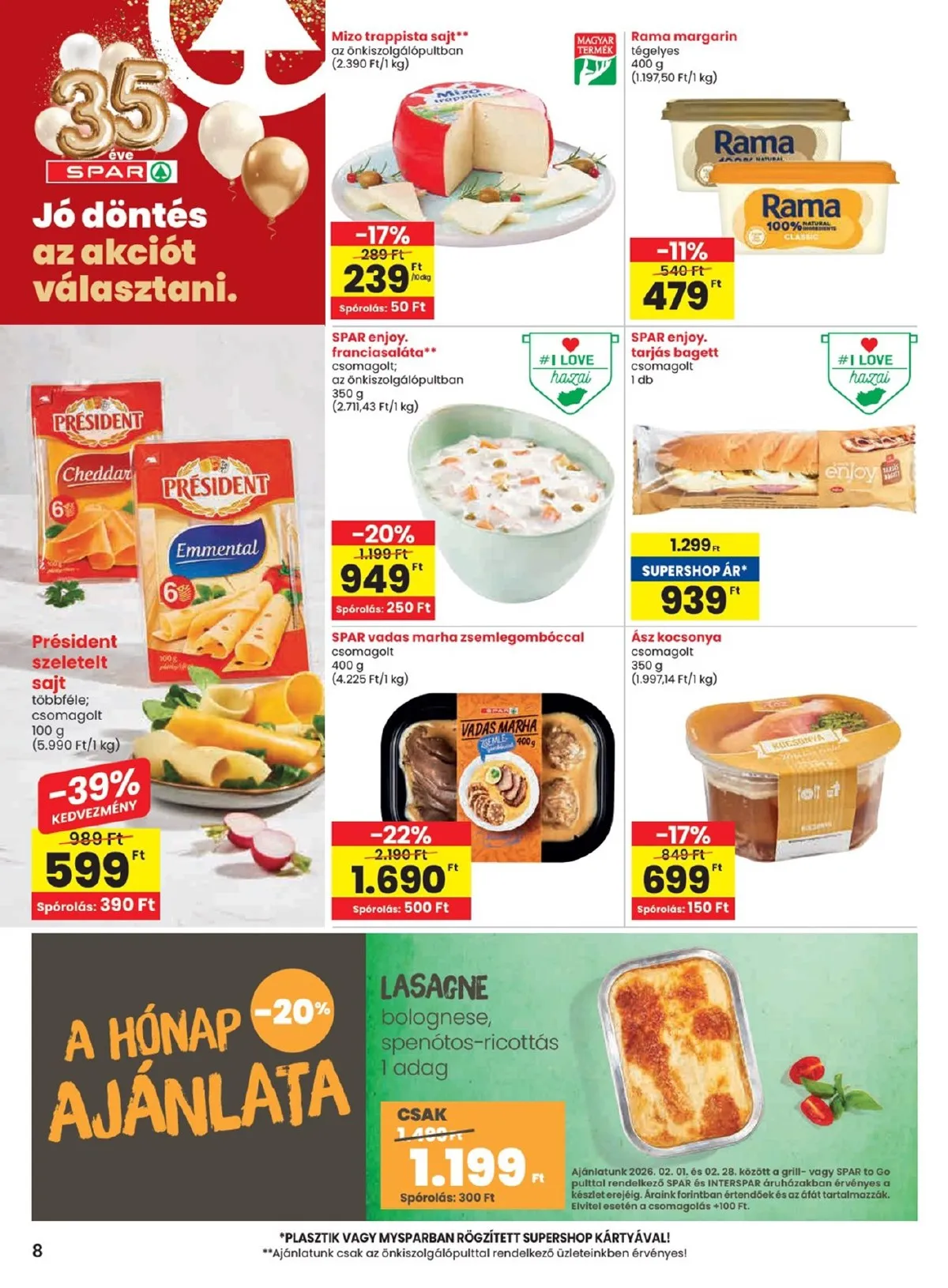Spar akciós újság 02.05–02.11 – 8. oldal