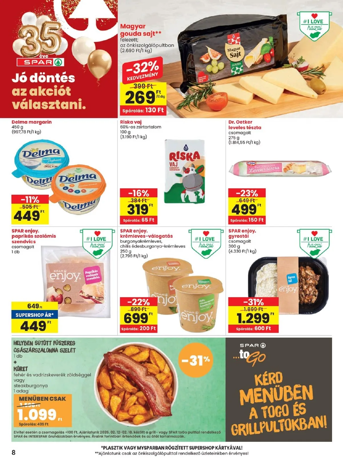 Spar akciós újság 02.12–02.18 – 8. oldal