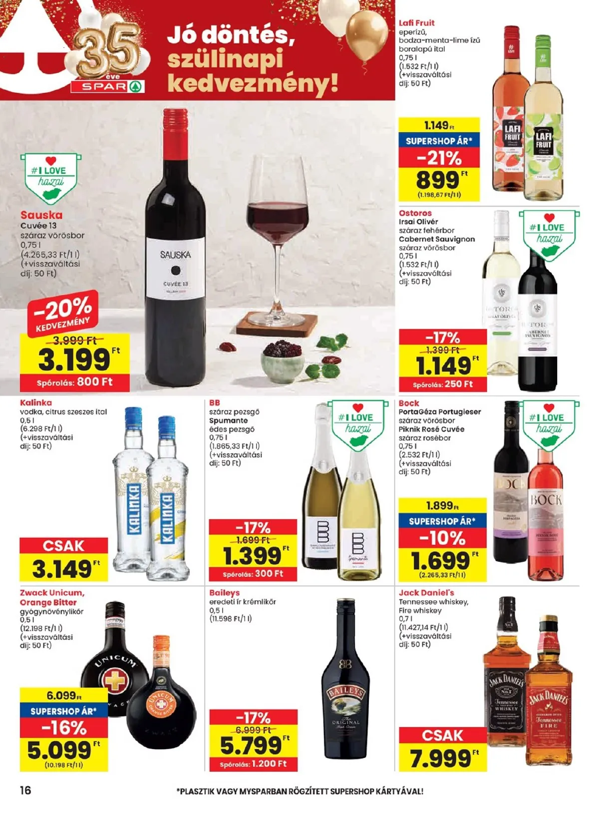 Spar akciós újság 02.19–02.25 – 16. oldal