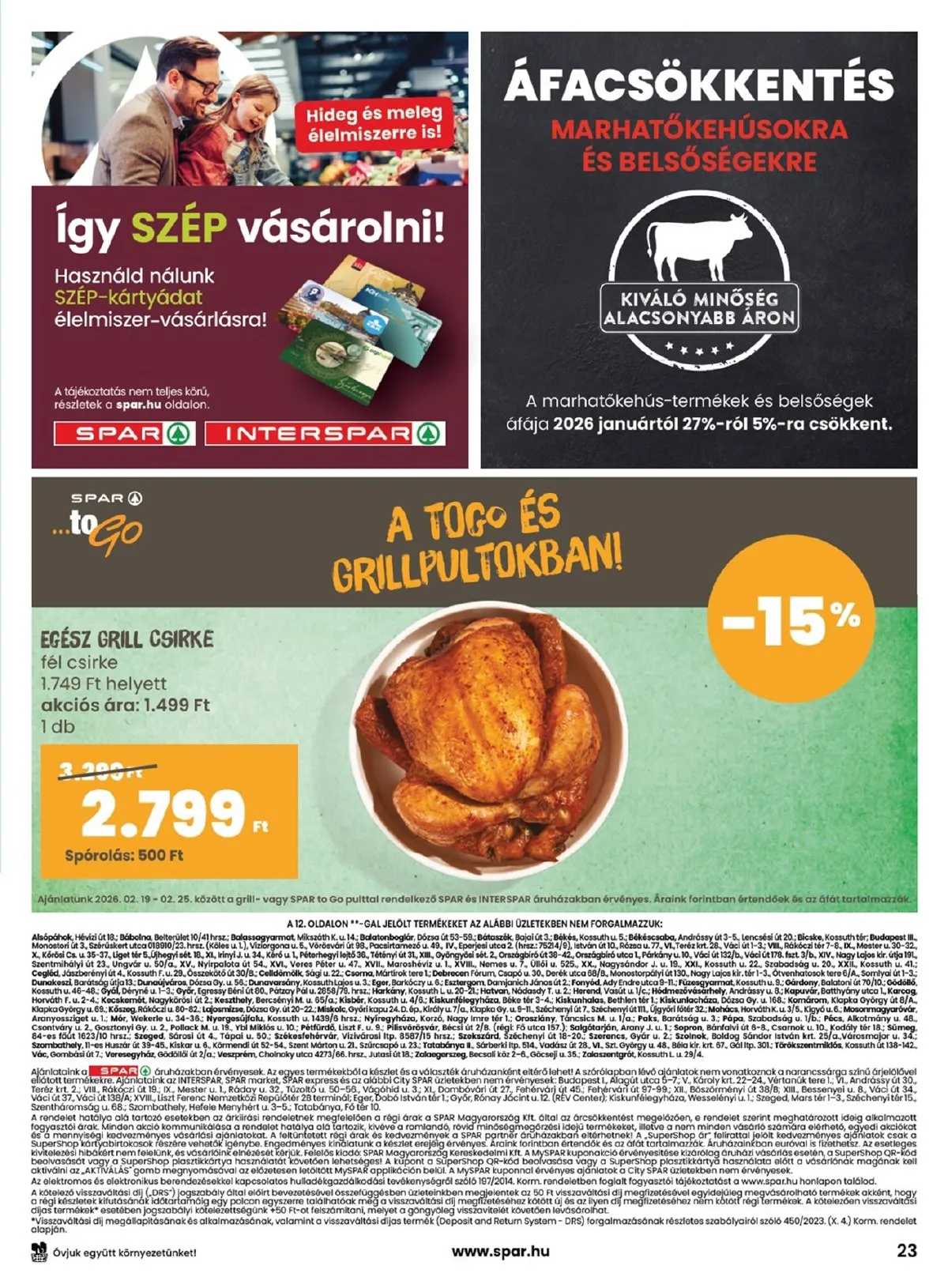 Spar akciós újság 02.19–02.25 – 23. oldal