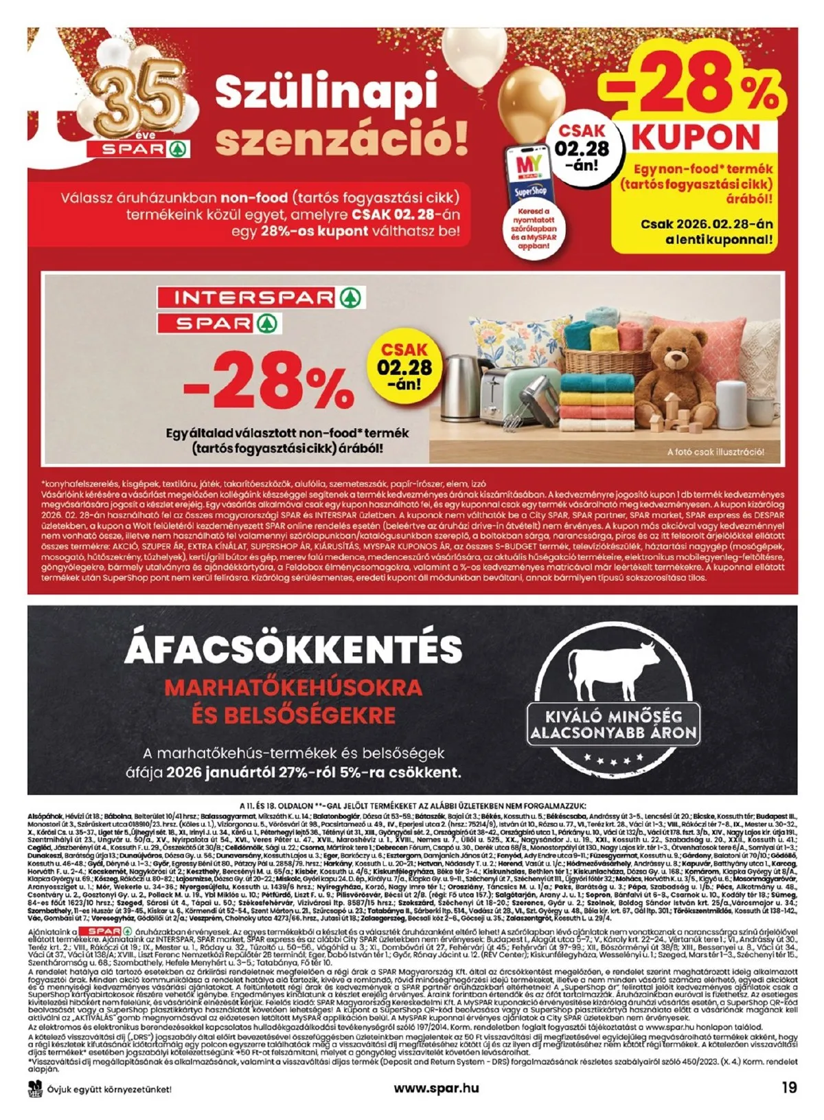 Spar akciós újság 02.26–03.04 – 19. oldal