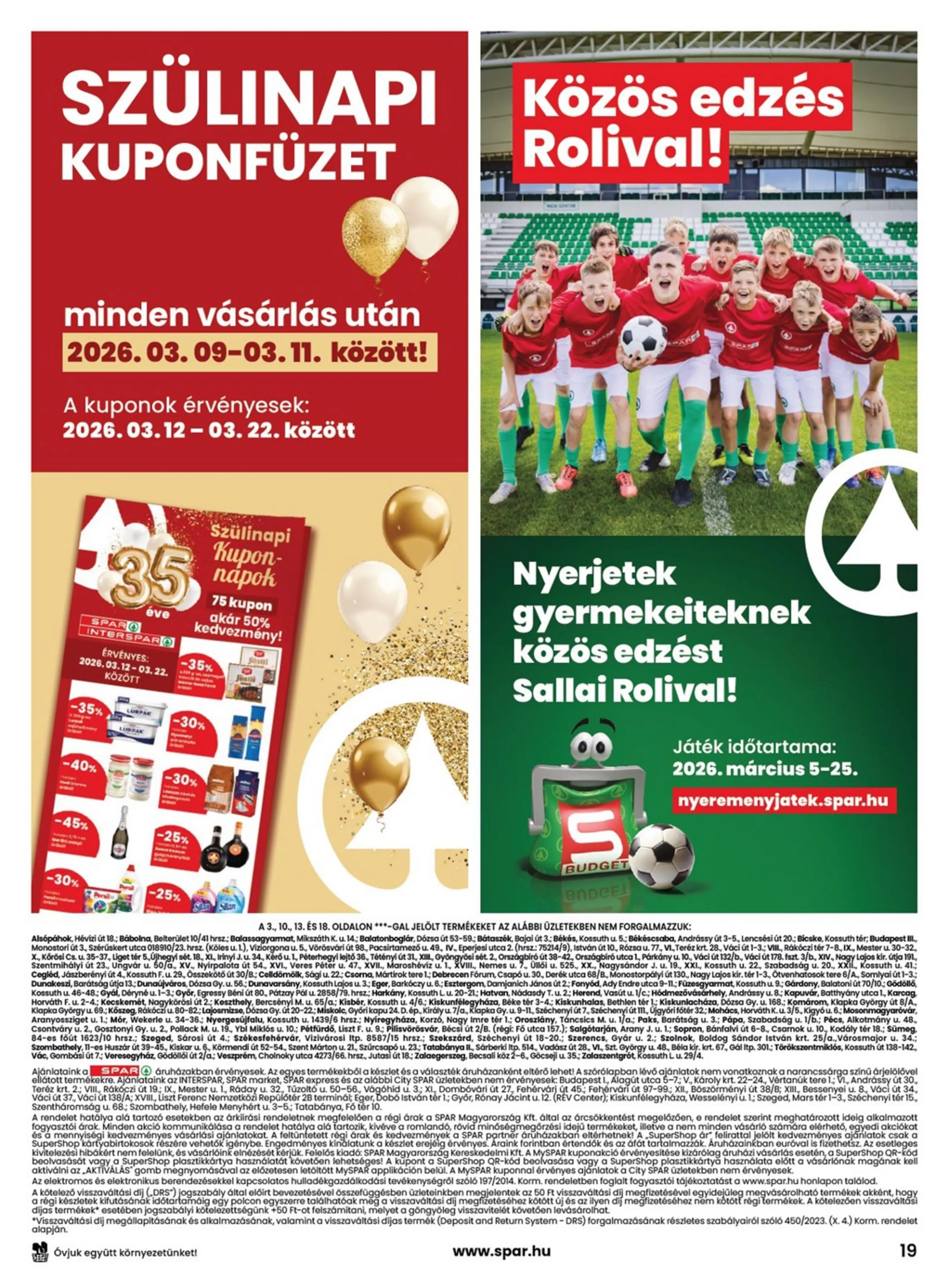 Spar akciós újság 03.05–03.11 – 19. oldal