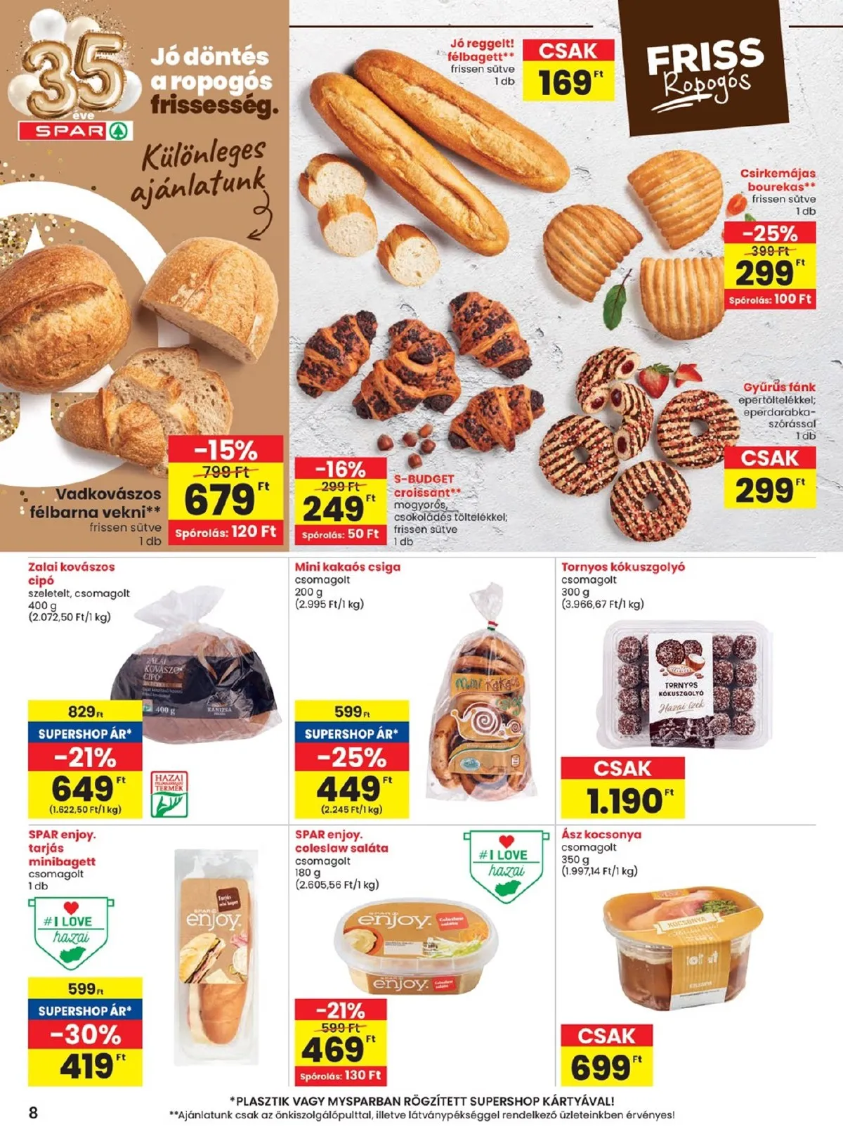 Spar akciós újság 03.12–03.18 – 8. oldal