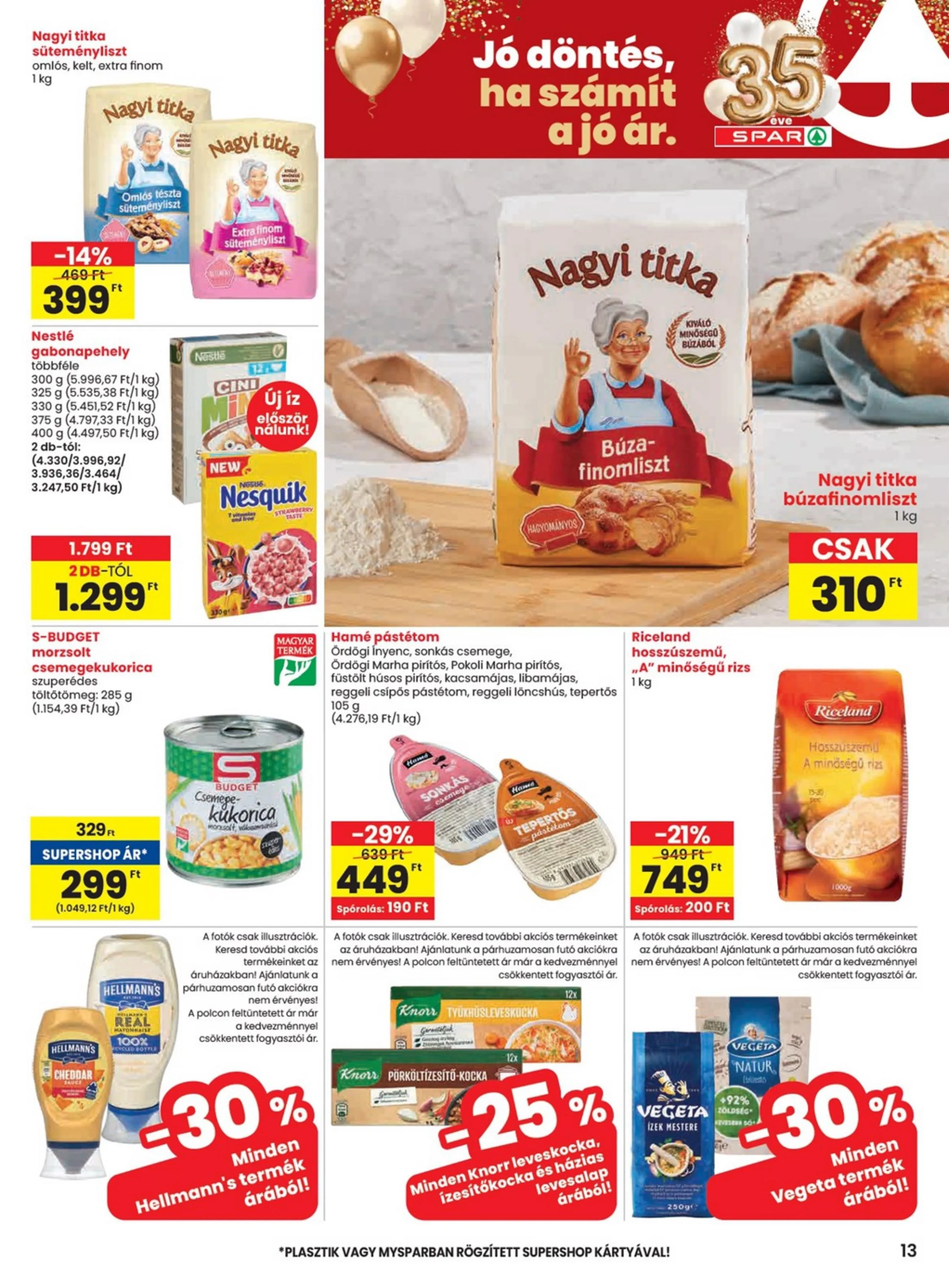 Spar akciós újság 03.19–03.25 – 13. oldal