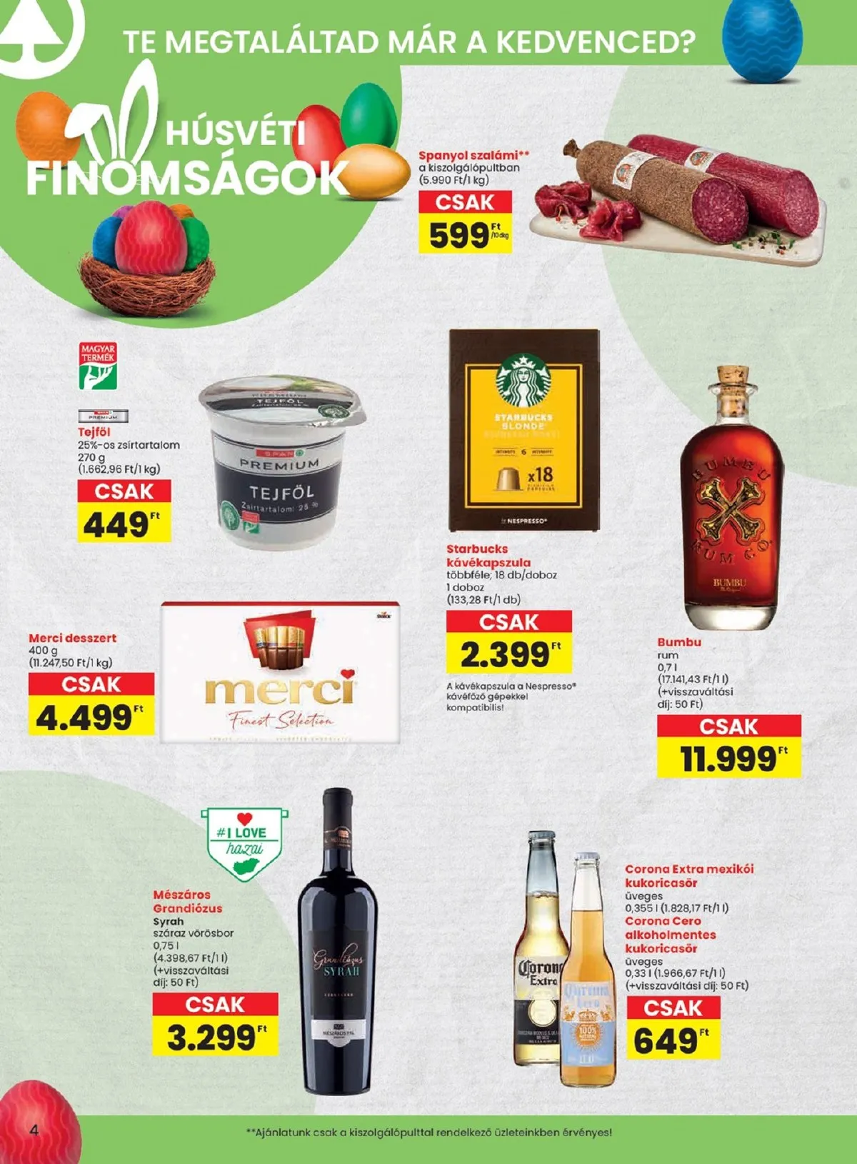 Spar akciós újság 03.19–03.25 – 4. oldal