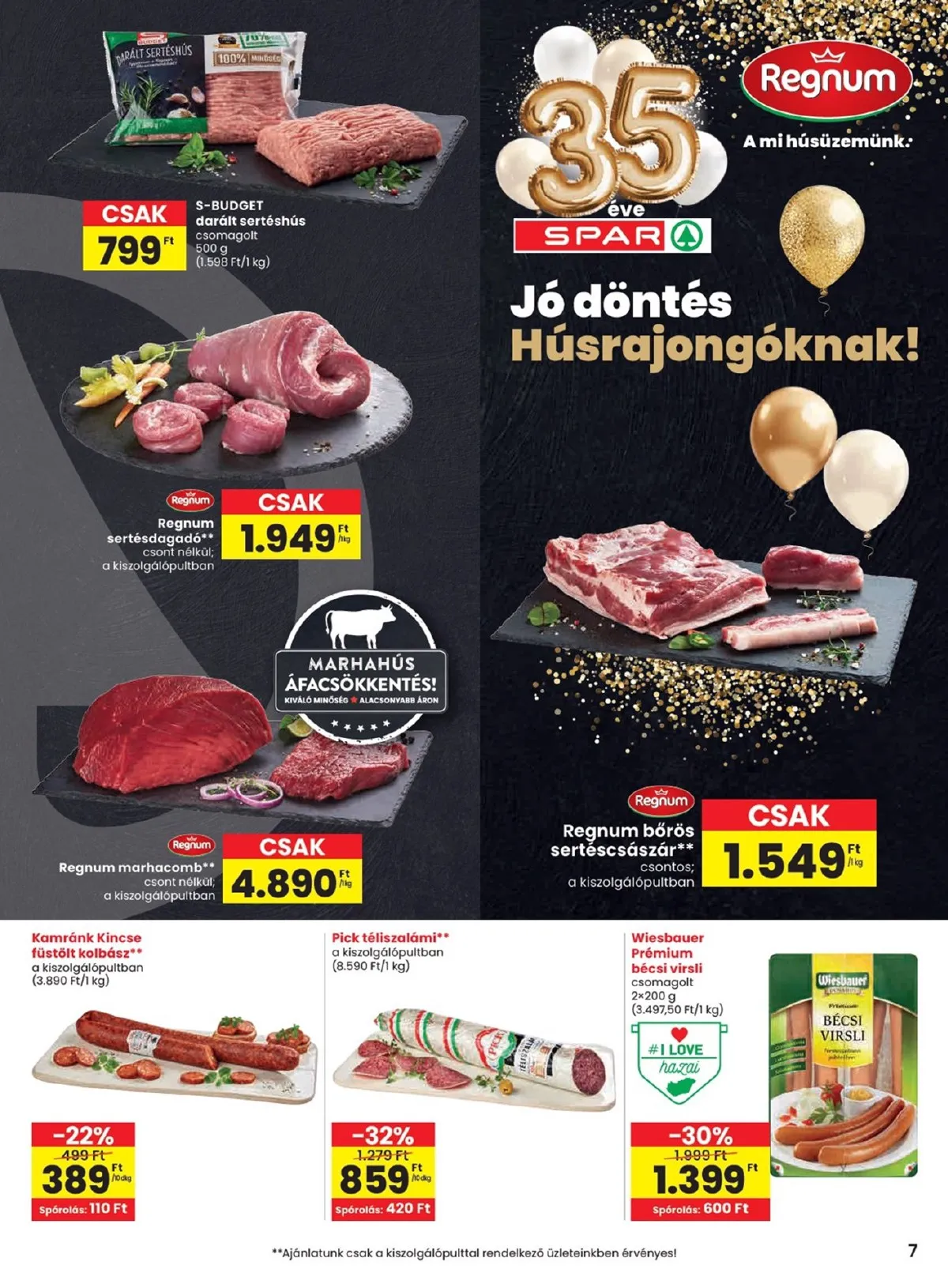 Spar akciós újság 03.19–03.25 – 7. oldal