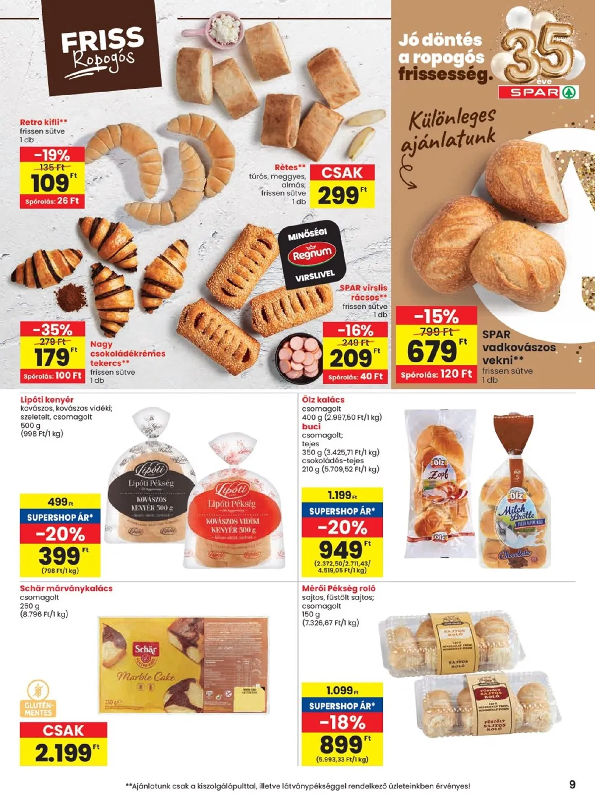 Spar akciós újság 03.19–03.25 – 9. oldal
