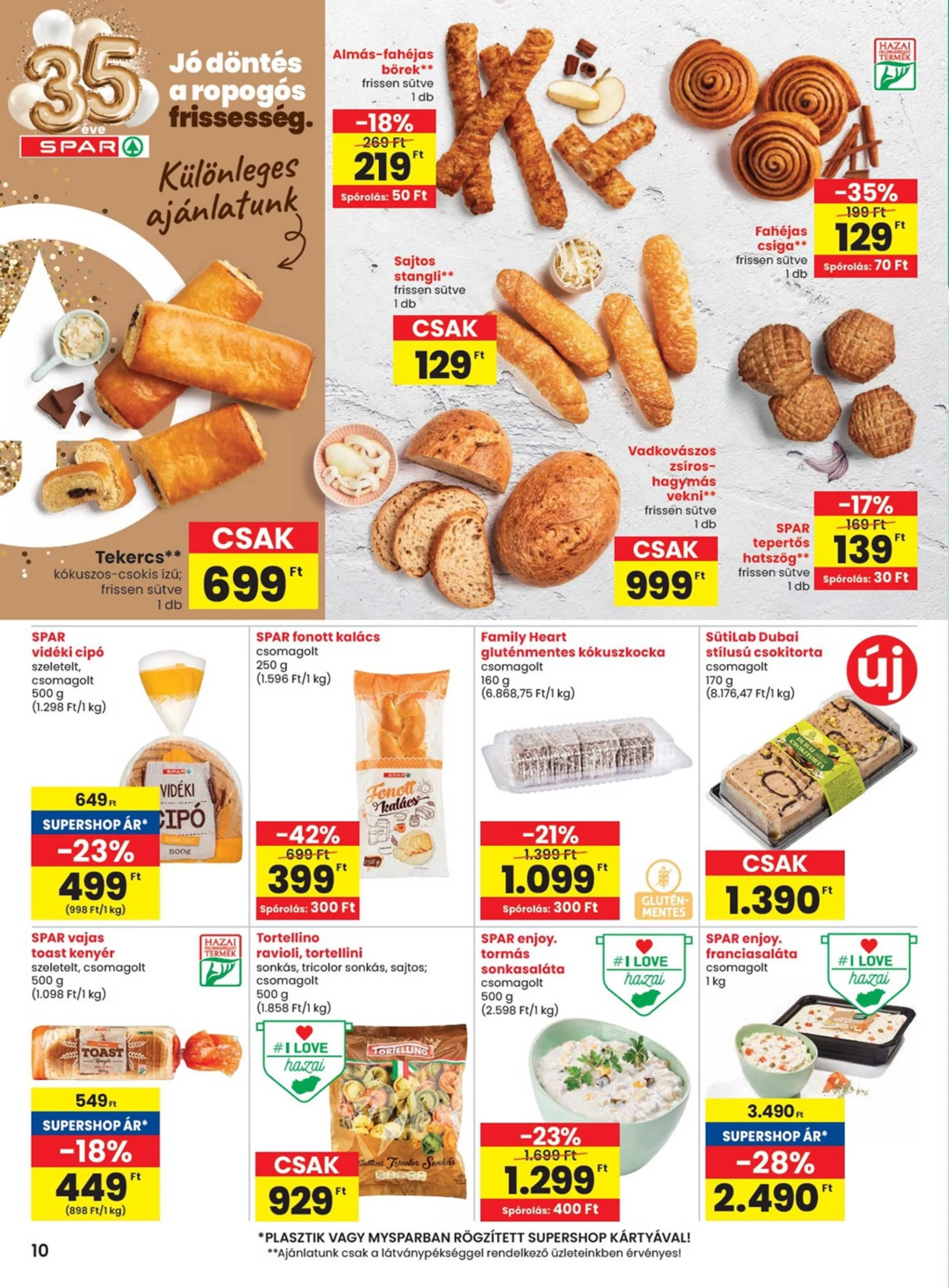 Spar akciós újság 03.26–04.08 – 10. oldal